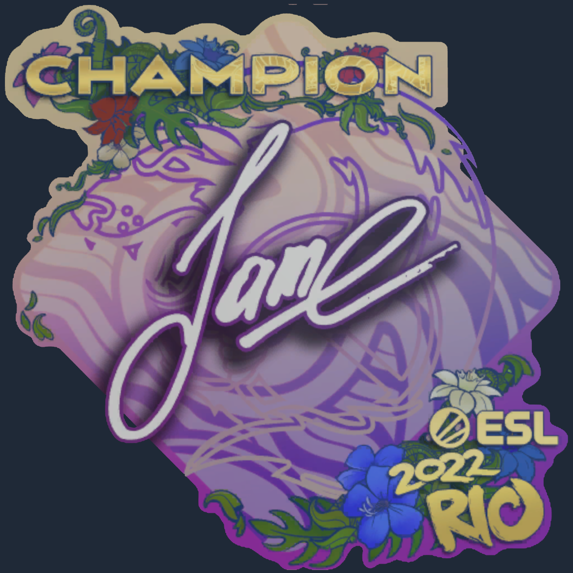 Sticker | Jame (Champion) | Rio 2022 Screenshot