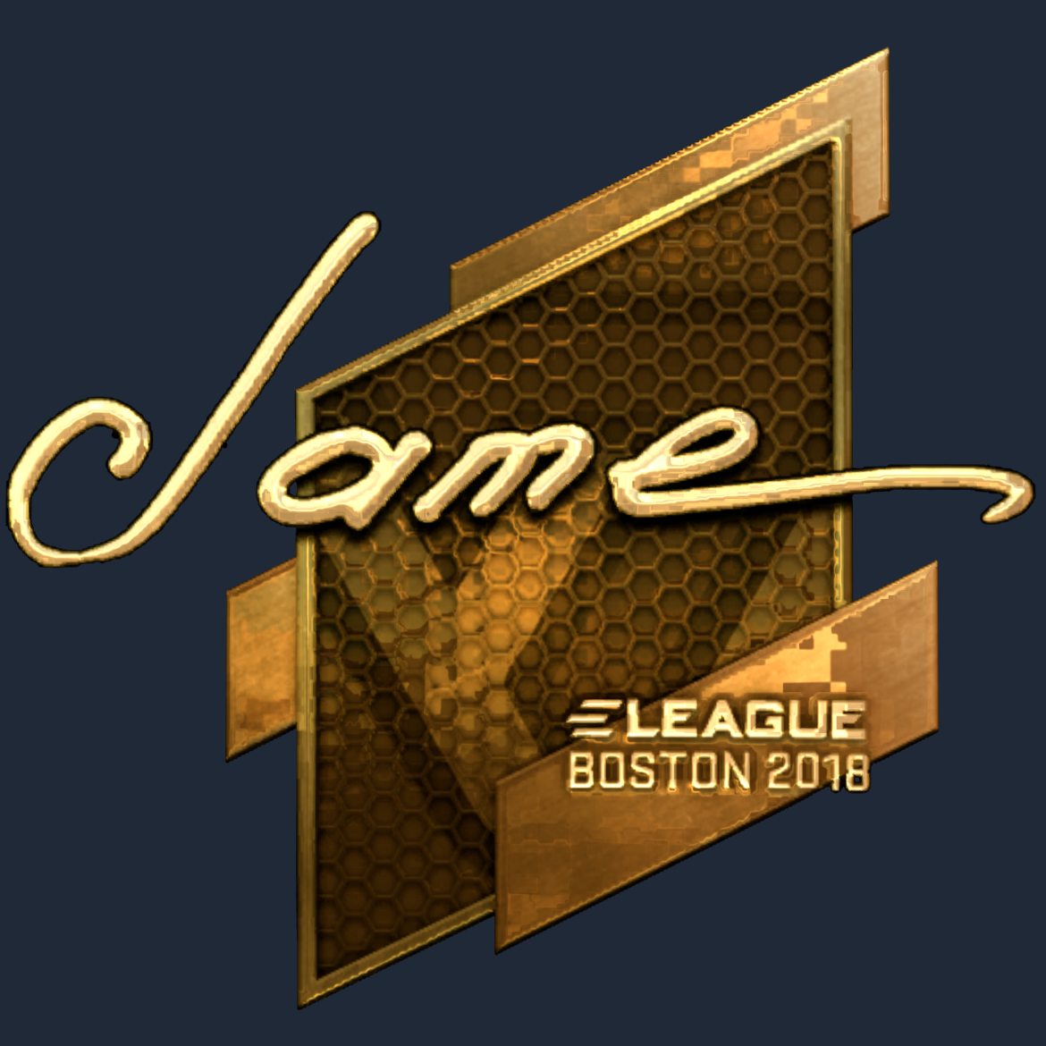 Sticker | Jame (Gold) | Boston 2018 Screenshot