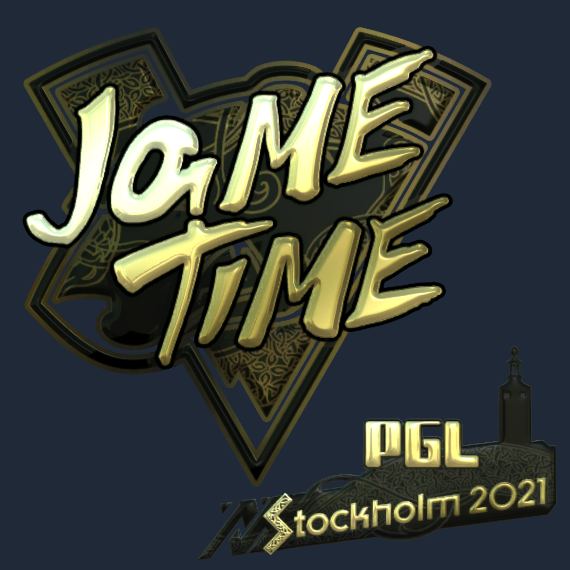 Sticker | Jame (Gold) | Stockholm 2021 Screenshot