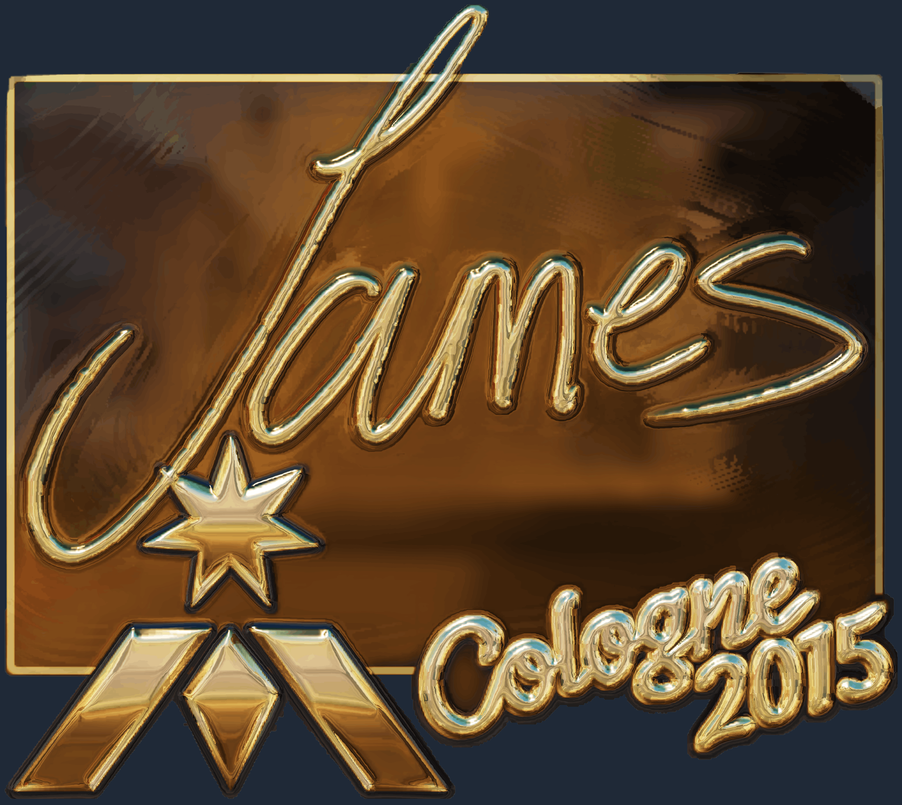 Sticker | James (Gold) | Cologne 2015 Screenshot