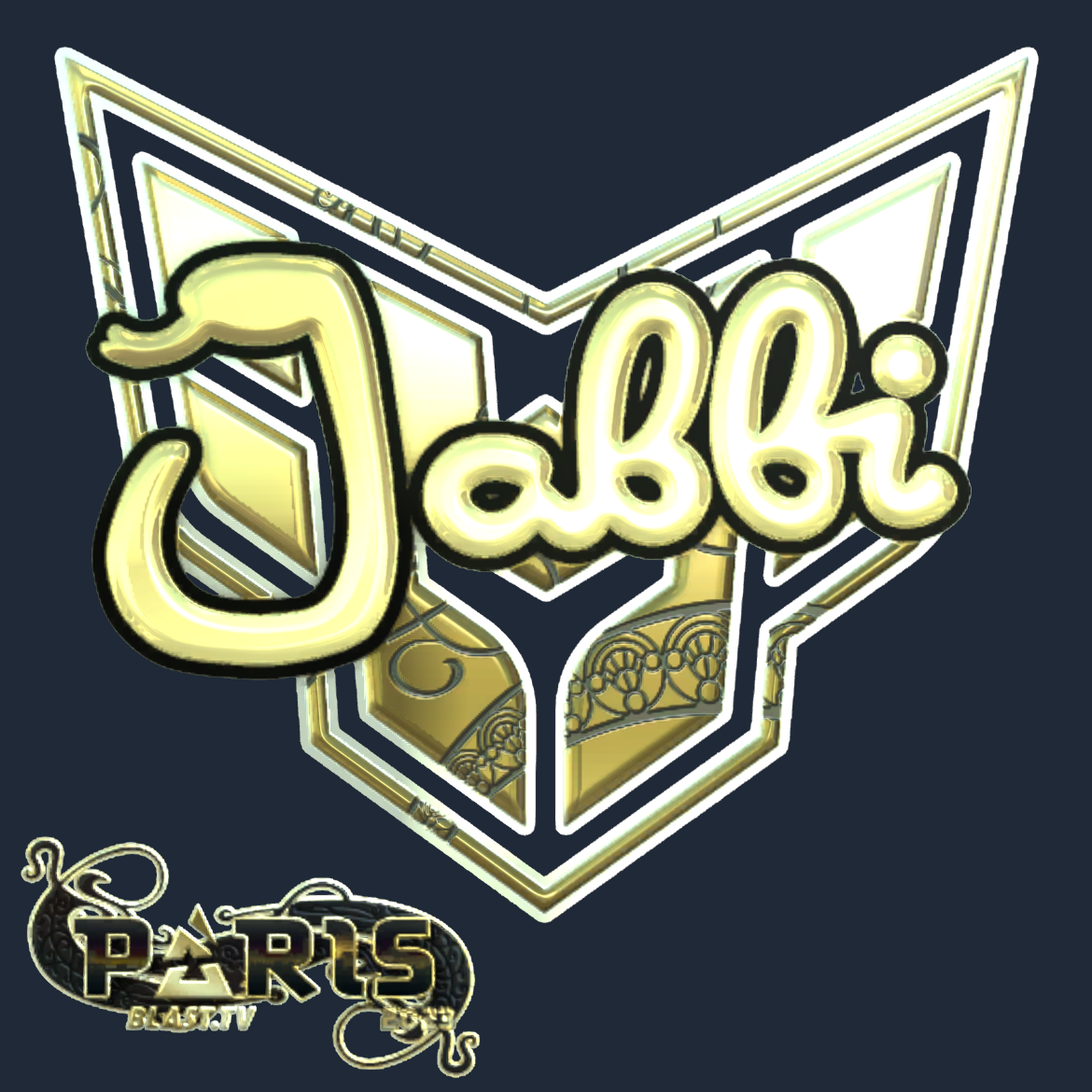 Sticker | jabbi (Gold) | Paris 2023 Screenshot
