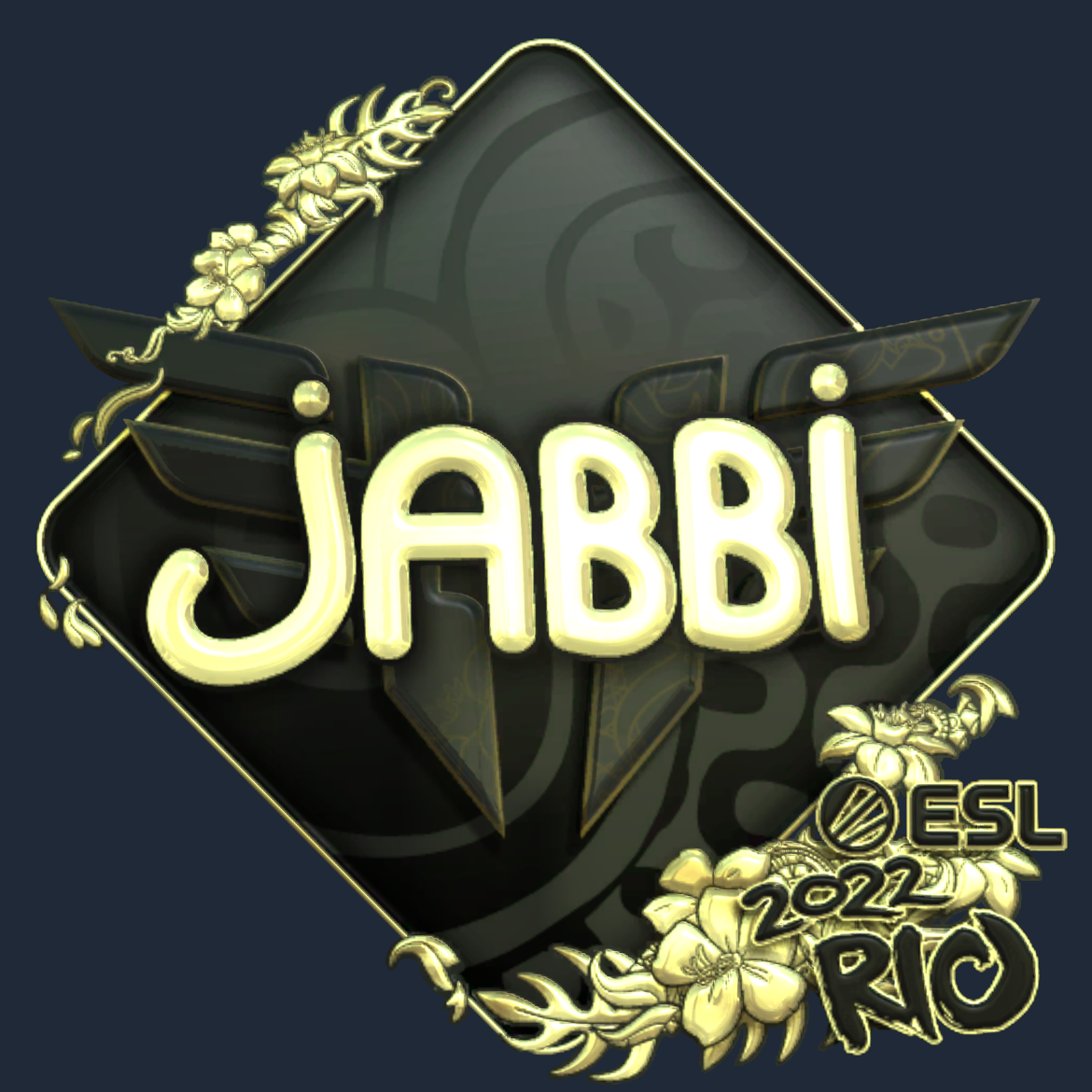 Sticker | jabbi (Gold) | Rio 2022 Screenshot