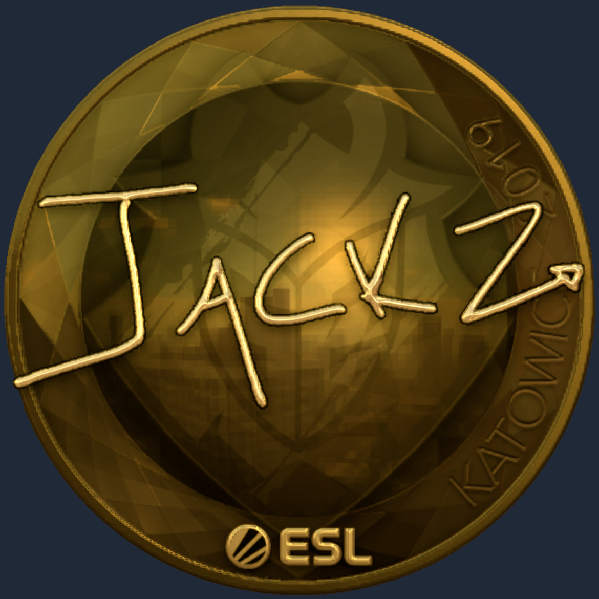 Sticker | JaCkz (Gold) | Katowice 2019 Screenshot