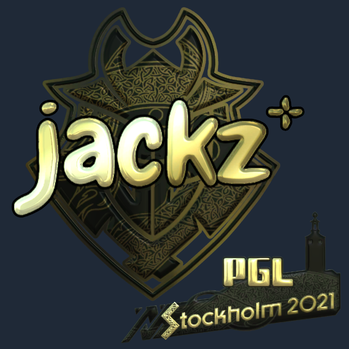 Sticker | JACKZ (Gold) | Stockholm 2021 Screenshot