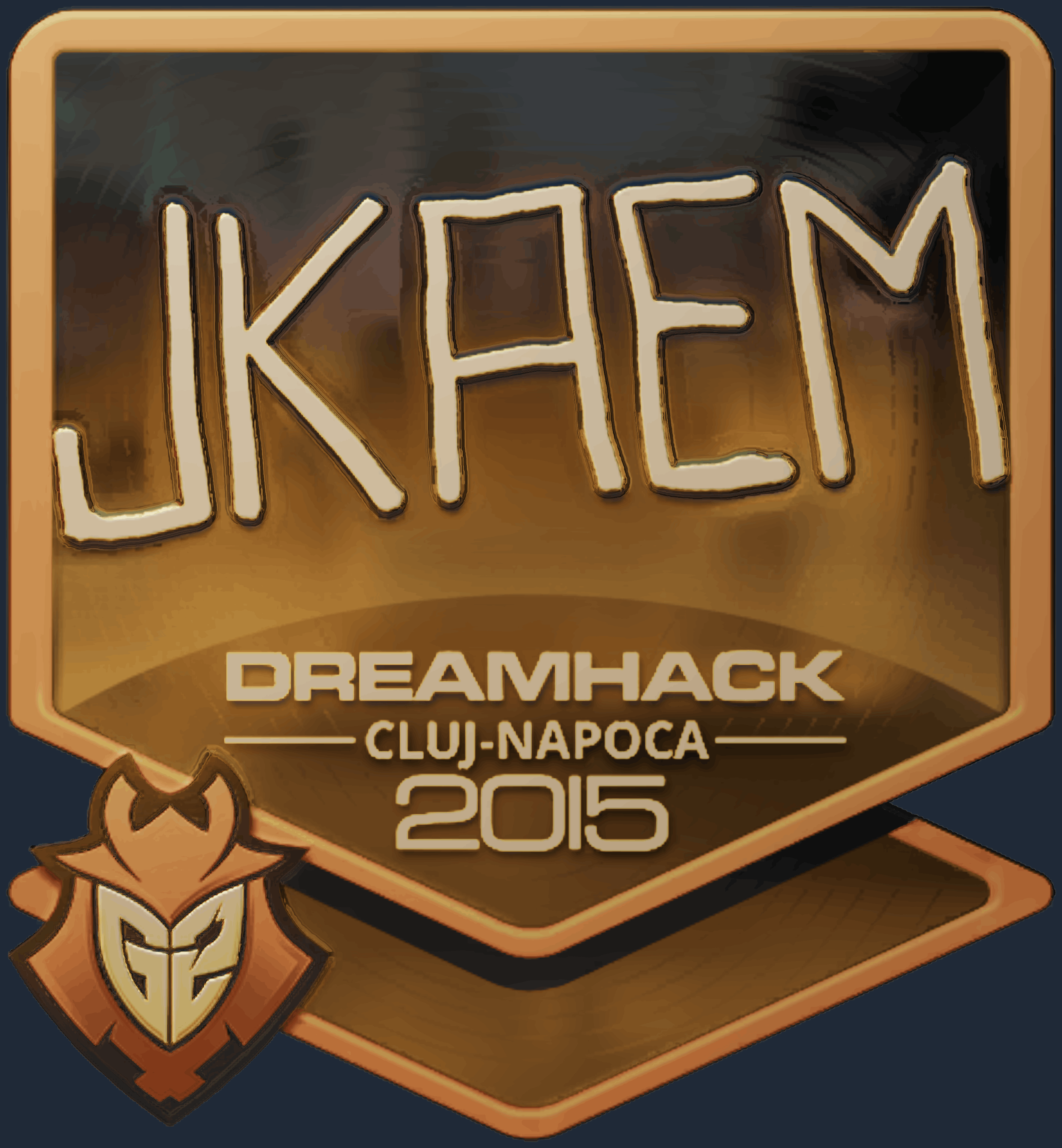 Sticker | jkaem (Gold) | Cluj-Napoca 2015 Screenshot