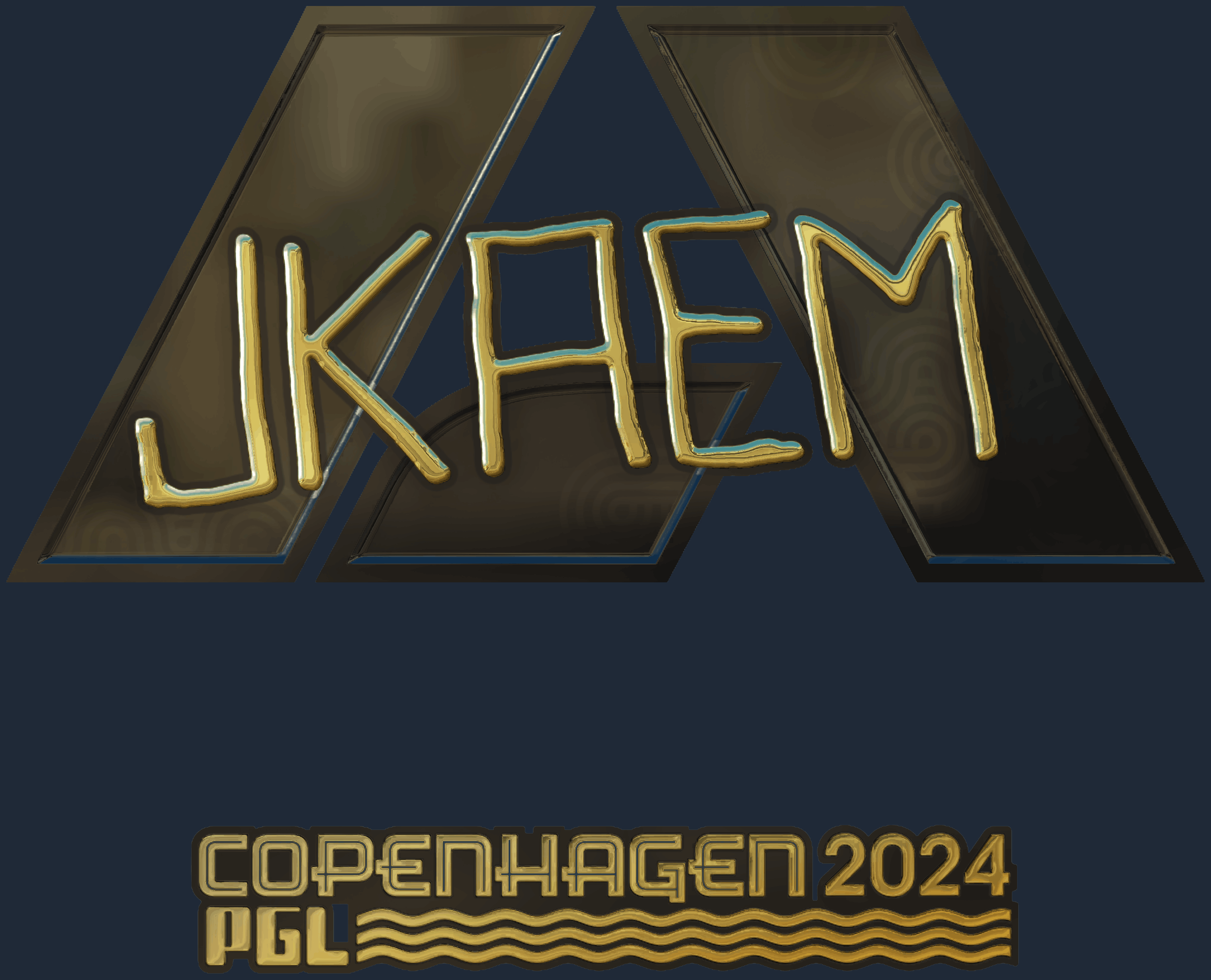 Sticker | jkaem (Gold) | Copenhagen 2024 Screenshot