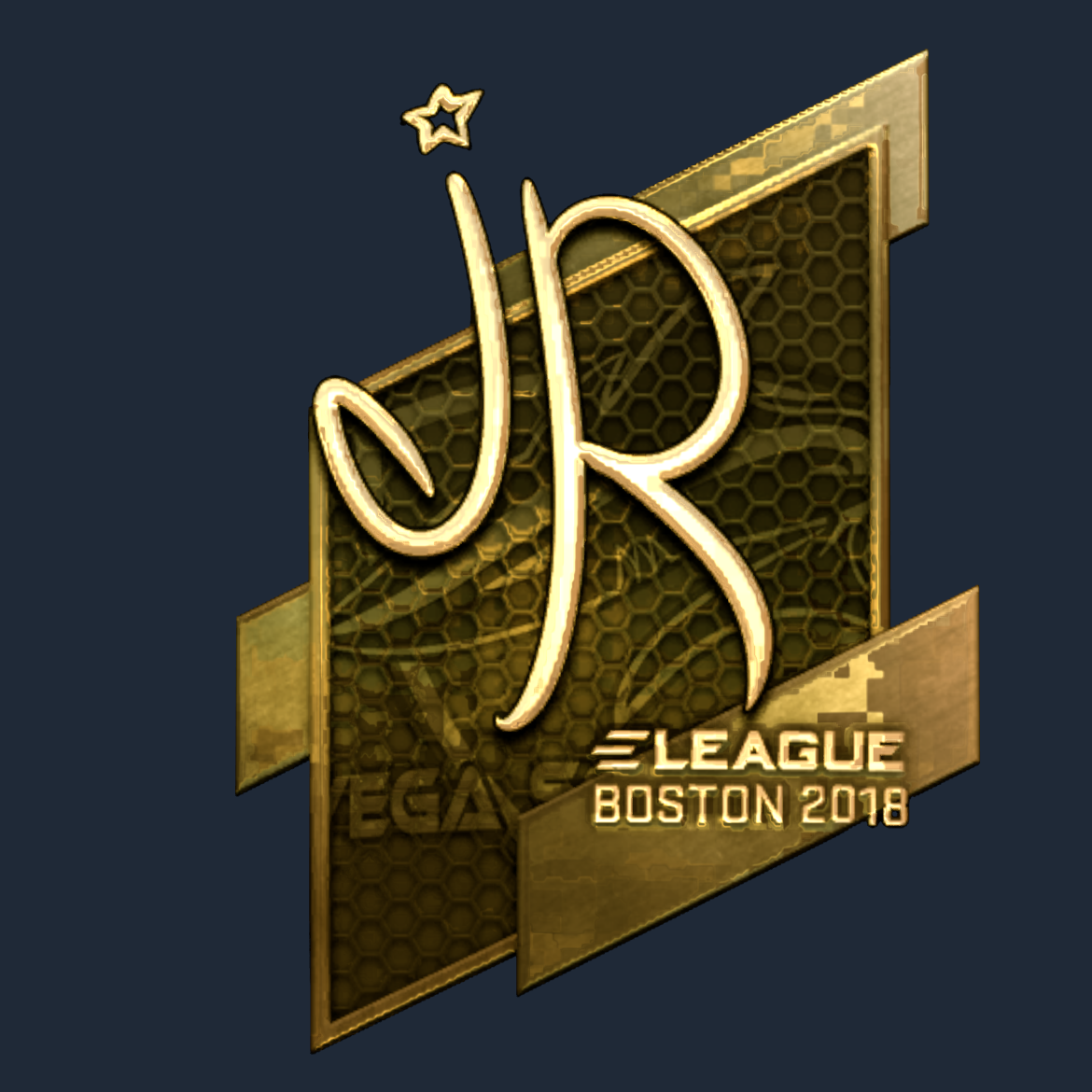 Sticker | jR (Gold) | Boston 2018 Screenshot