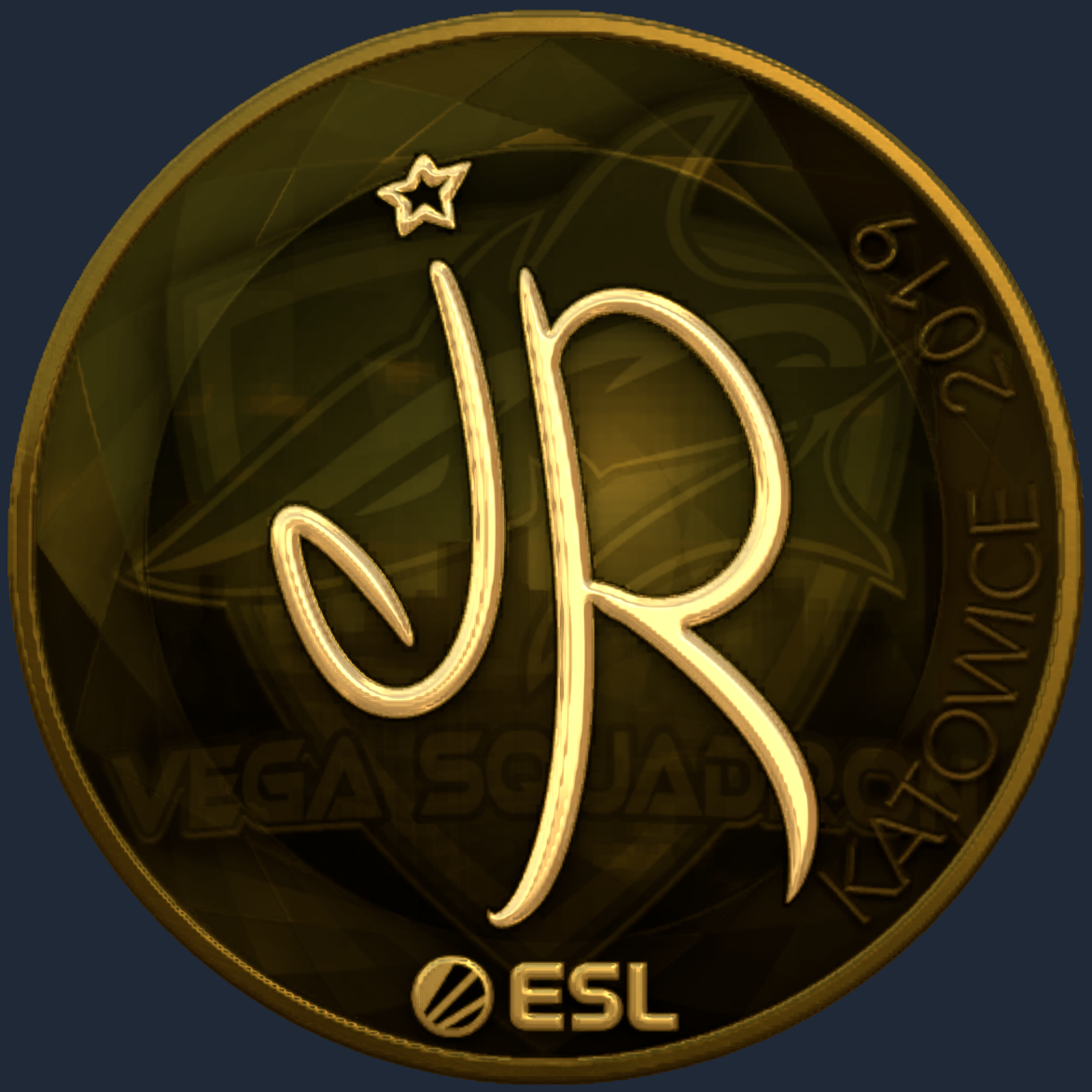 Sticker | jR (Gold) | Katowice 2019 Screenshot