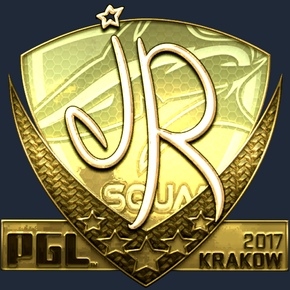 Sticker | jR (Gold) | Krakow 2017 Screenshot