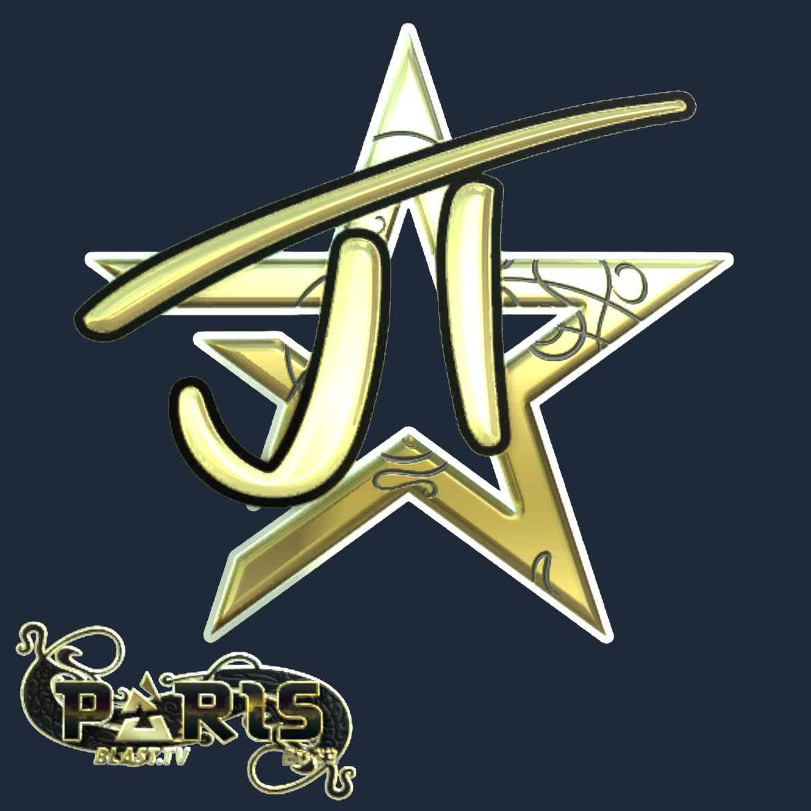 Sticker | JT (Gold) | Paris 2023 Screenshot