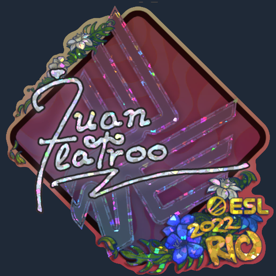 Sticker | juanflatroo (Glitter) | Rio 2022 Screenshot