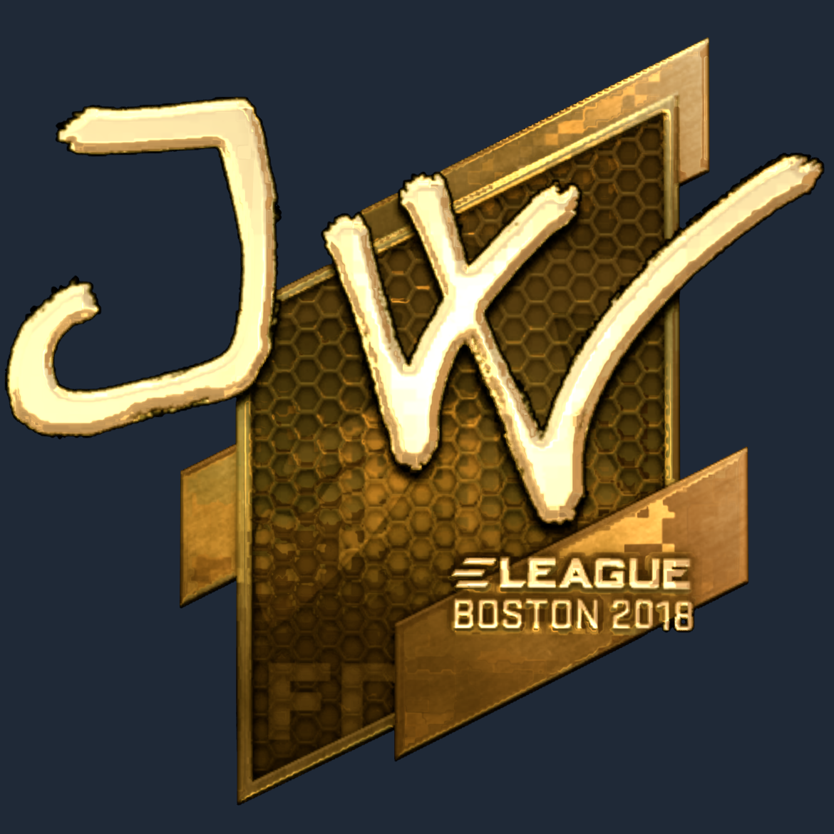 Sticker | JW (Gold) | Boston 2018 Screenshot