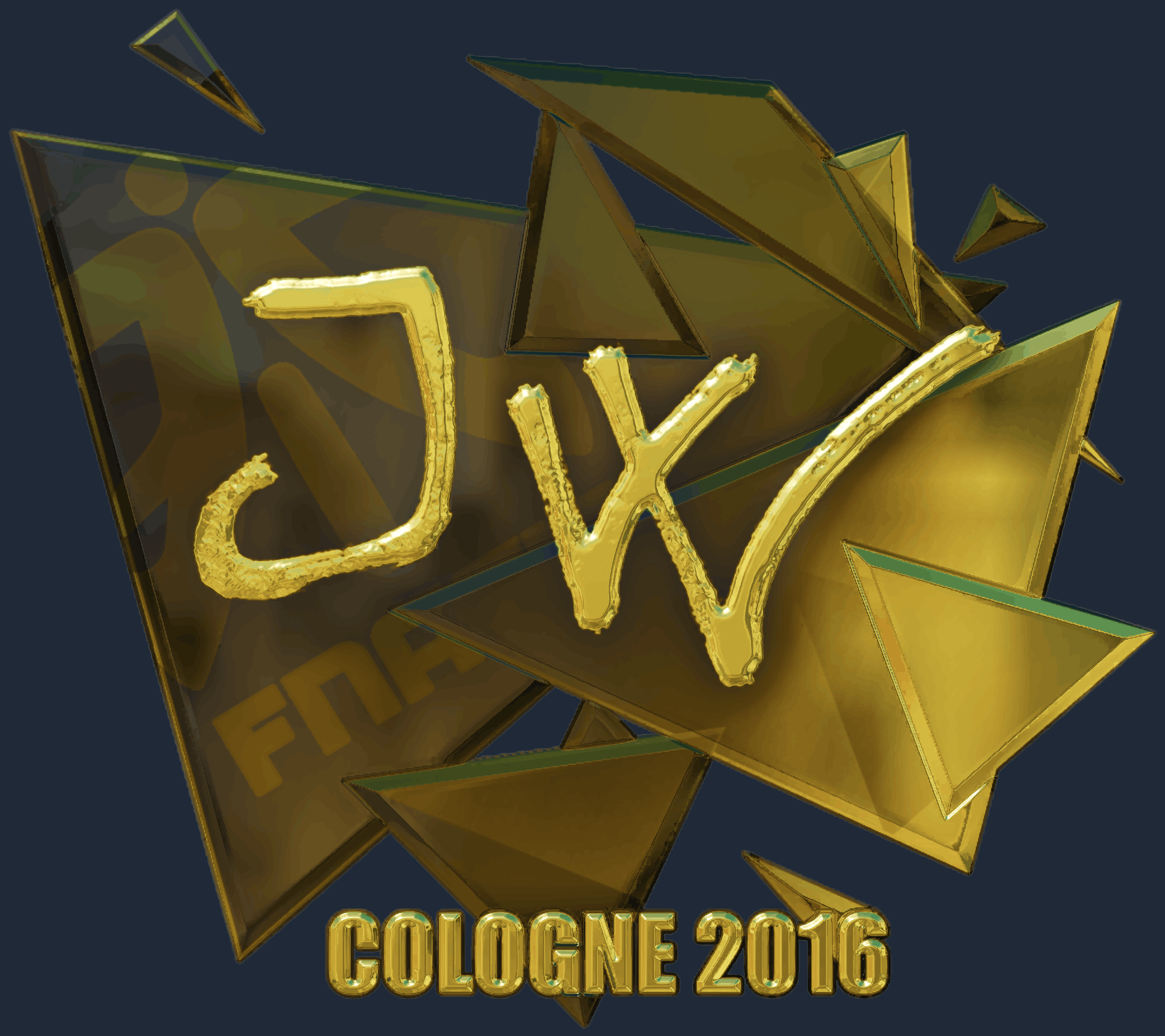 Sticker | JW (Gold) | Cologne 2016 Screenshot