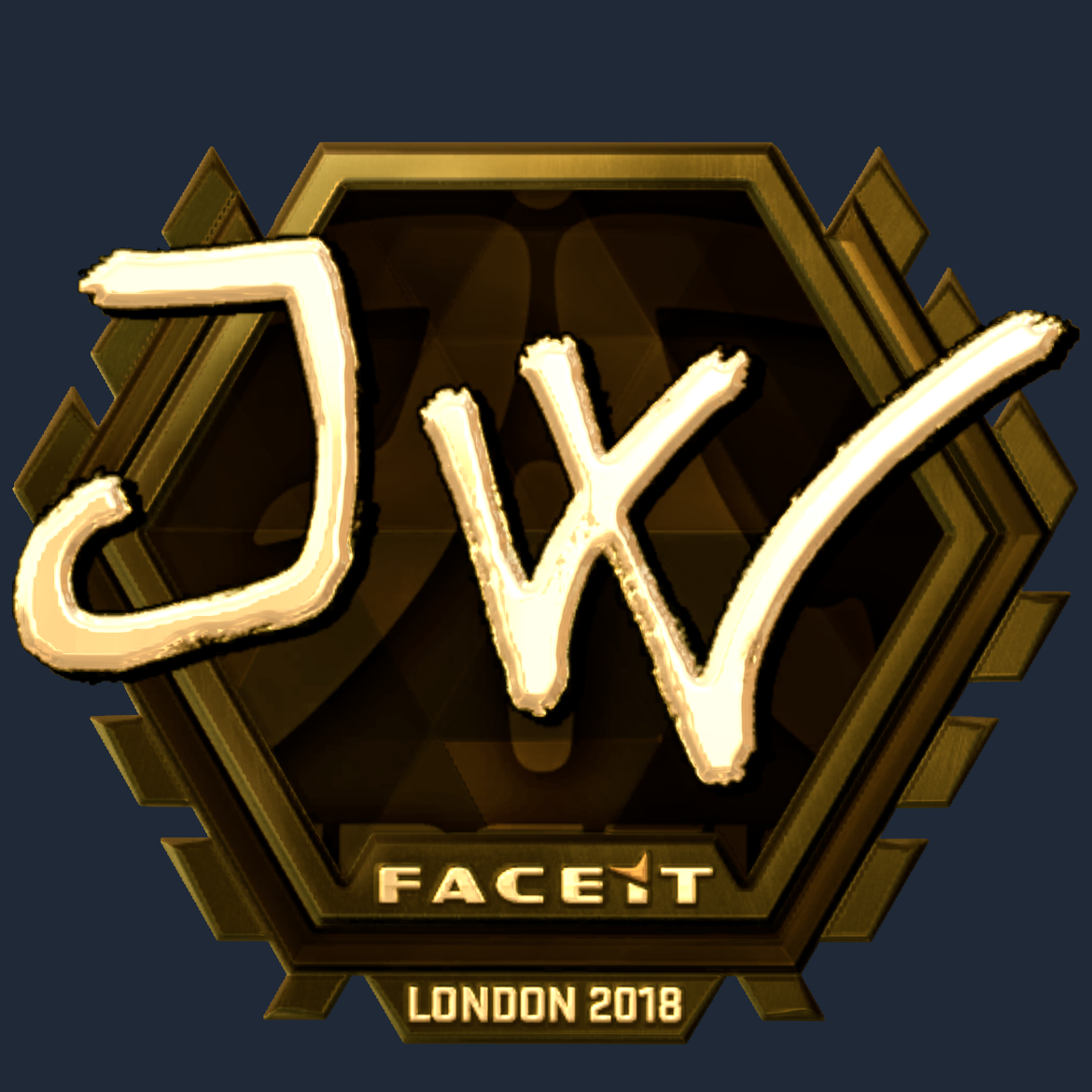 Sticker | JW (Gold) | London 2018 Screenshot