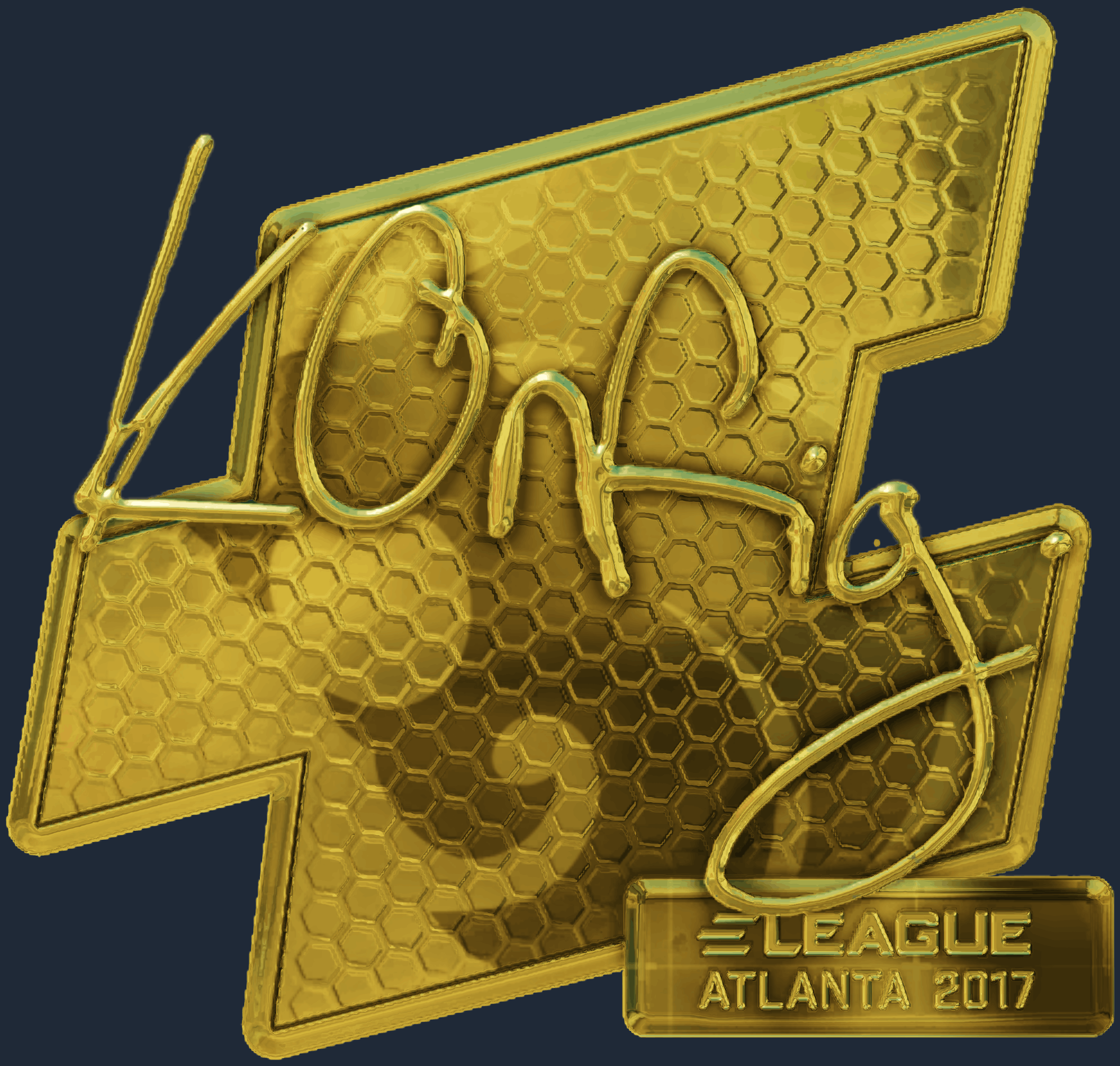 Sticker | k0nfig (Gold) | Atlanta 2017 Screenshot