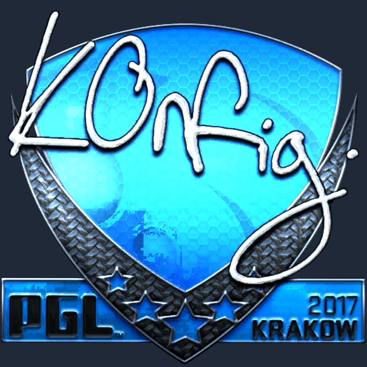 Sticker | k0nfig (Foil) | Krakow 2017 Screenshot