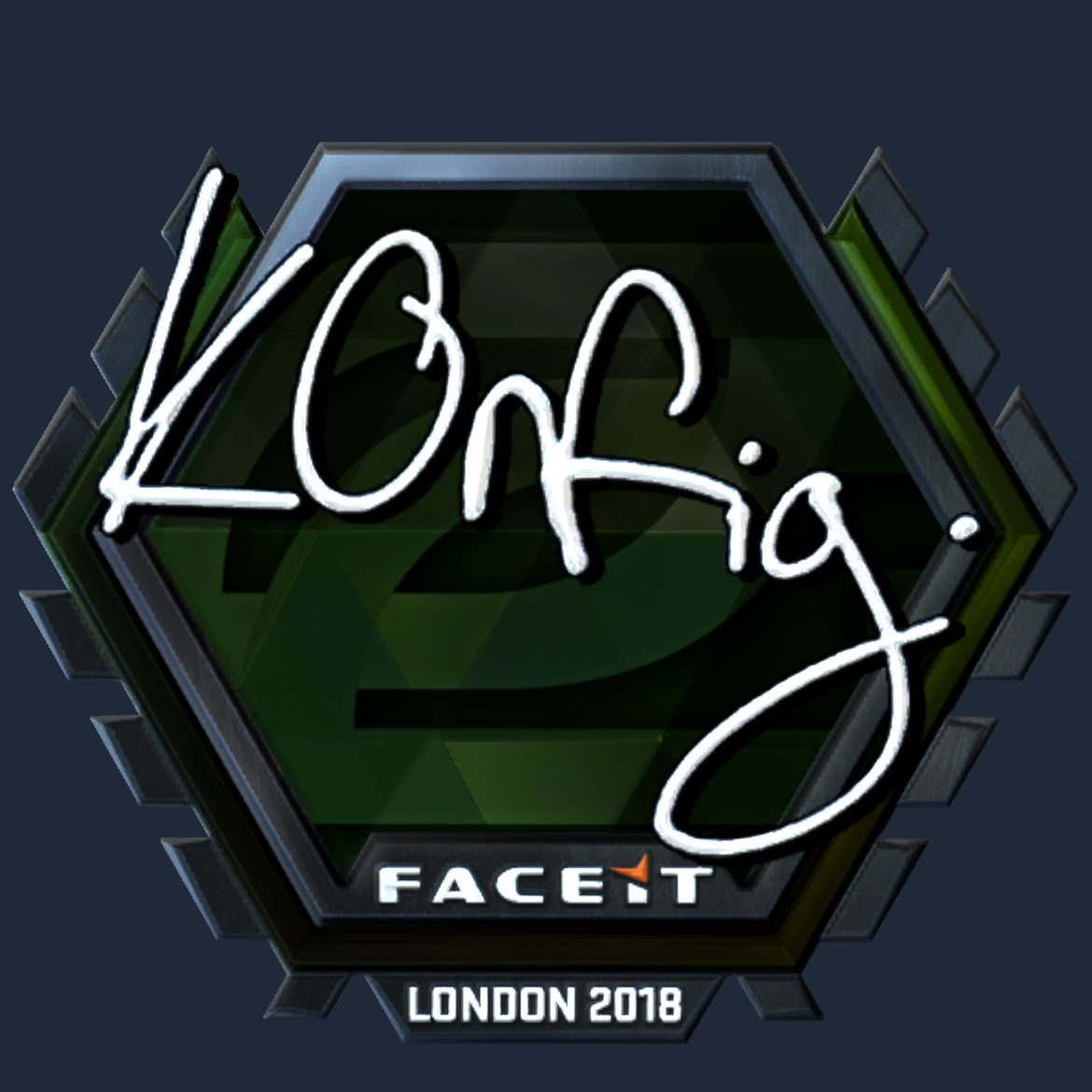 Sticker | k0nfig (Foil) | London 2018 Screenshot