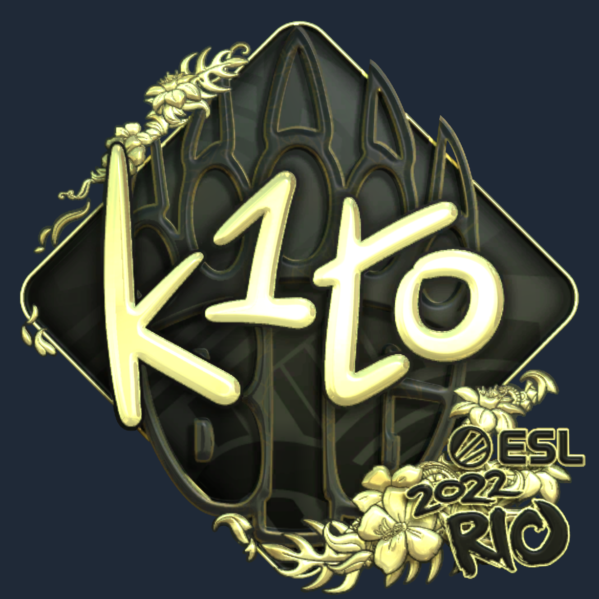 Sticker | k1to (Gold) | Rio 2022 Screenshot
