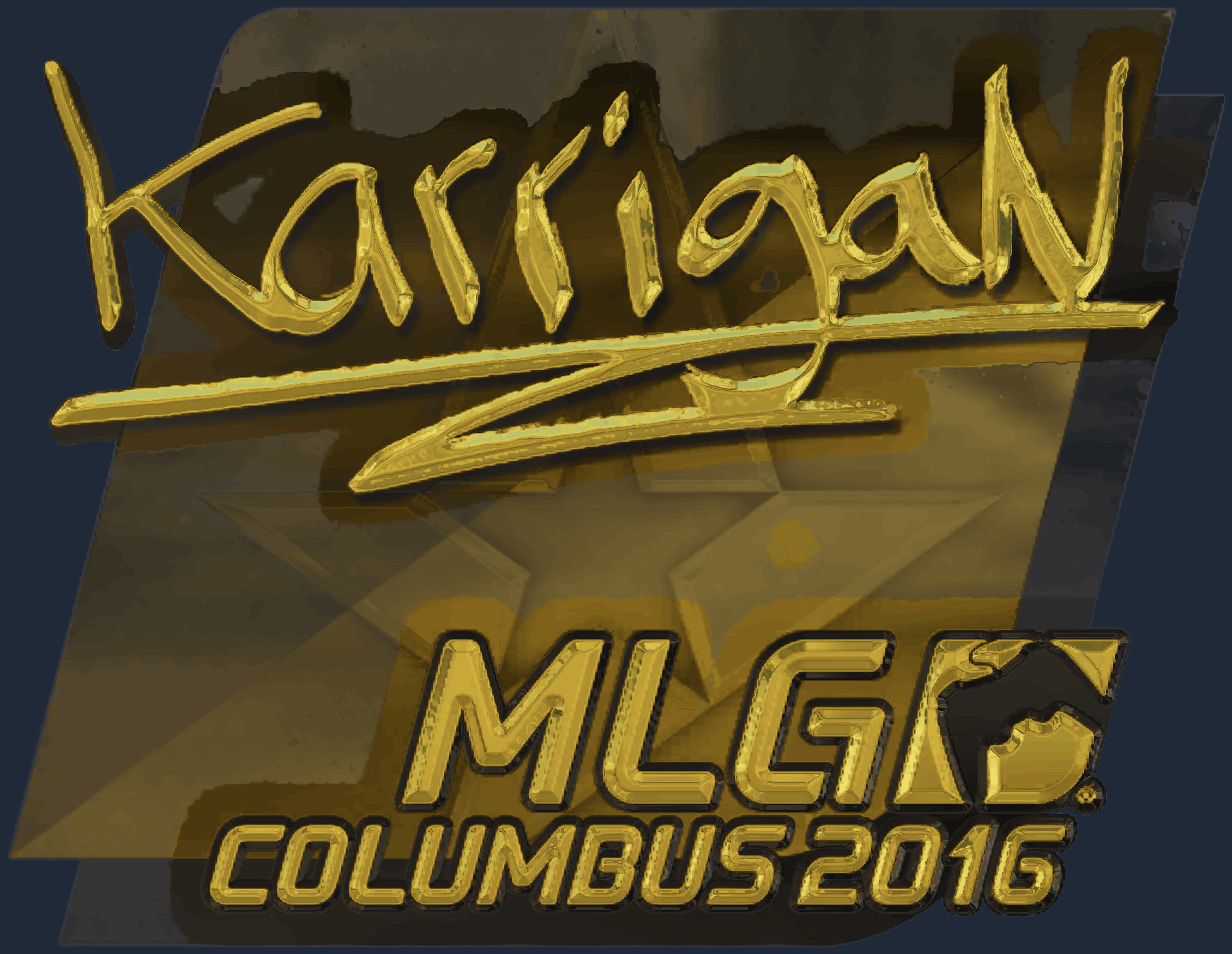 Sticker | karrigan (Gold) | MLG Columbus 2016 Screenshot