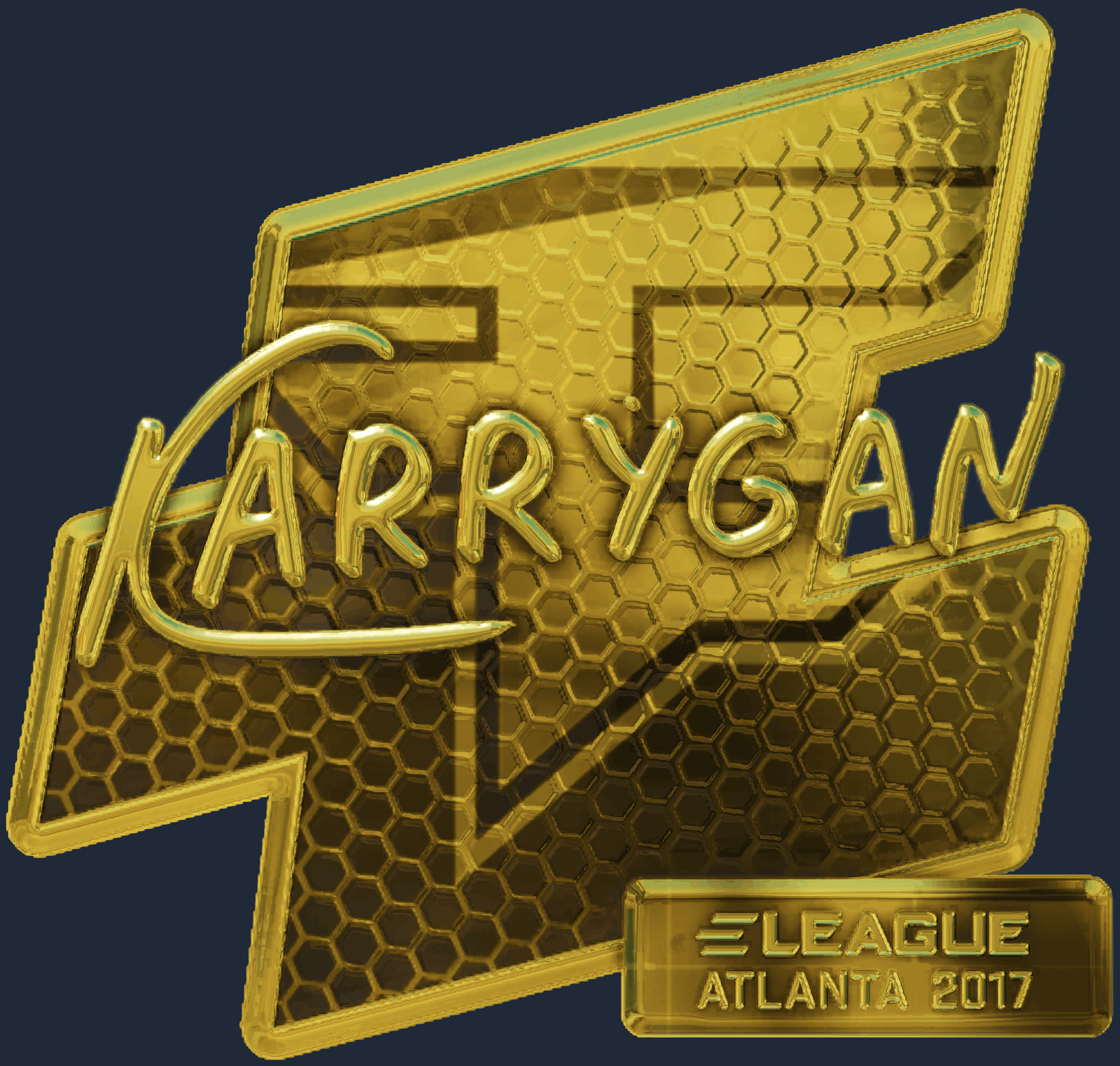 Sticker | karrigan (Gold) | Atlanta 2017 Screenshot