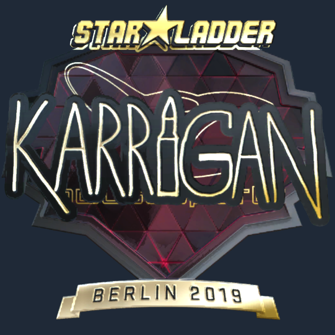 Sticker | karrigan (Gold) | Berlin 2019 Screenshot
