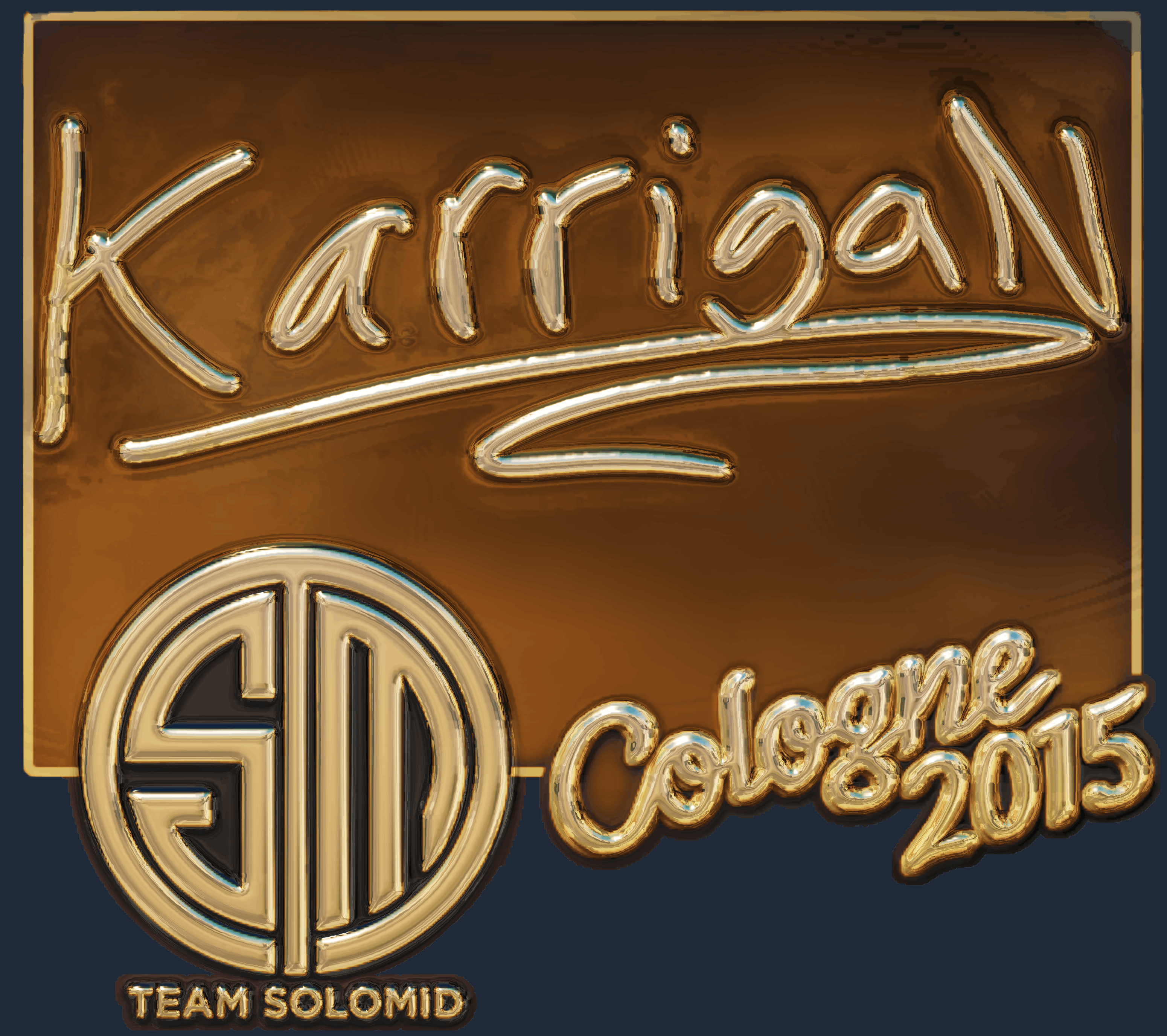 Sticker | karrigan (Gold) | Cologne 2015 Screenshot
