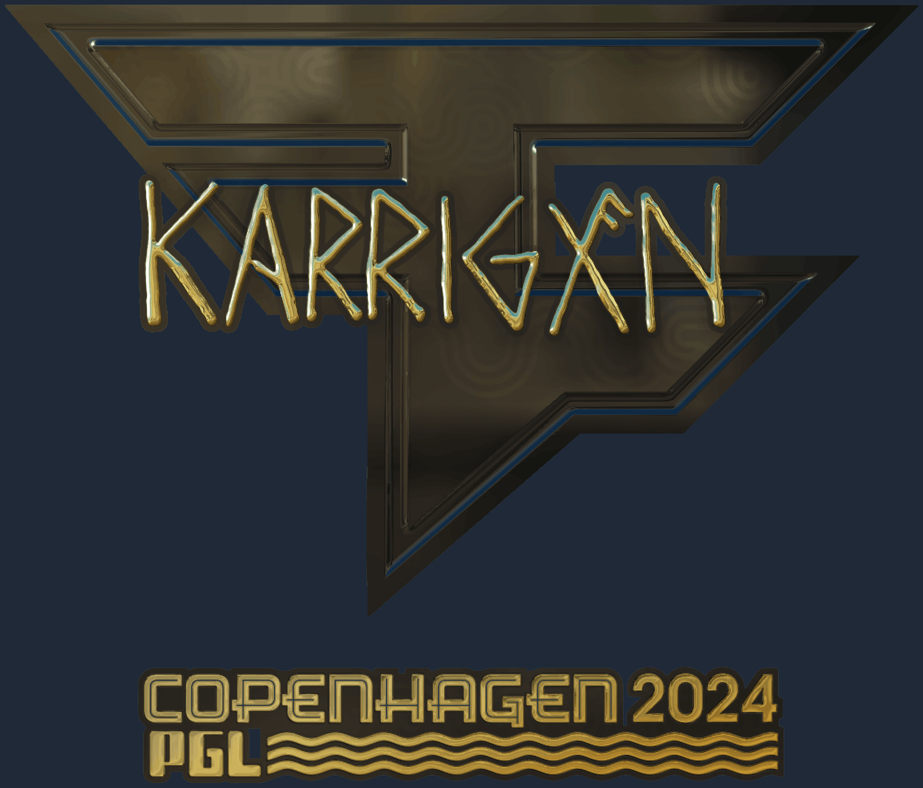 Sticker | karrigan (Gold) | Copenhagen 2024 Screenshot