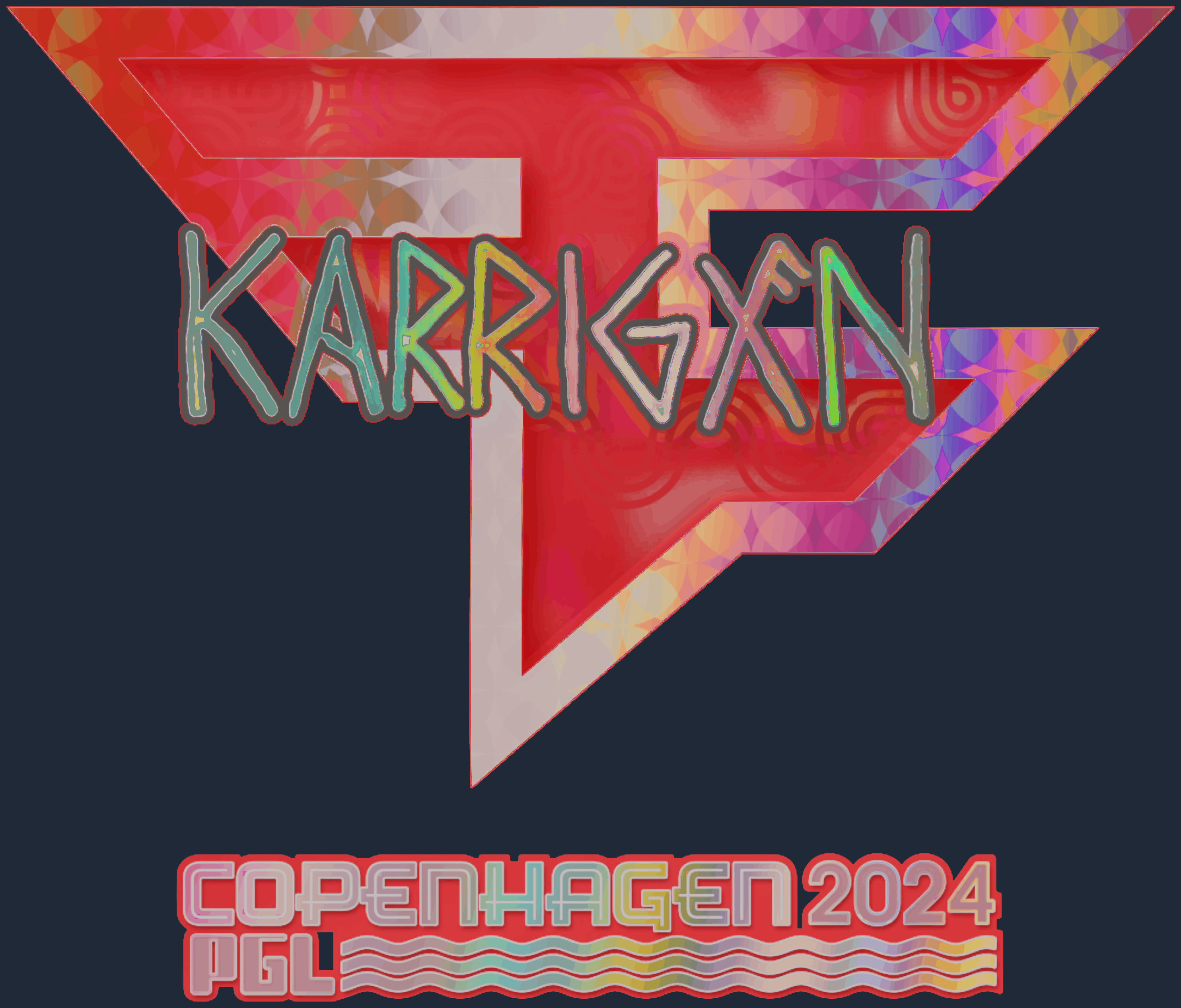 Sticker | karrigan (Holo) | Copenhagen 2024 Screenshot
