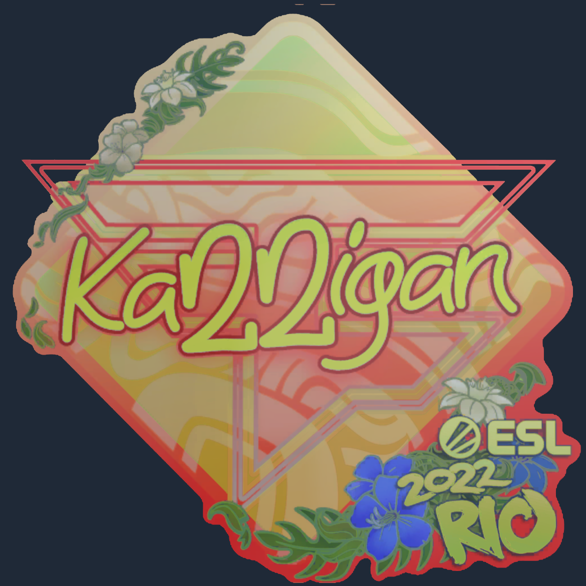 Sticker | karrigan (Holo) | Rio 2022 Screenshot
