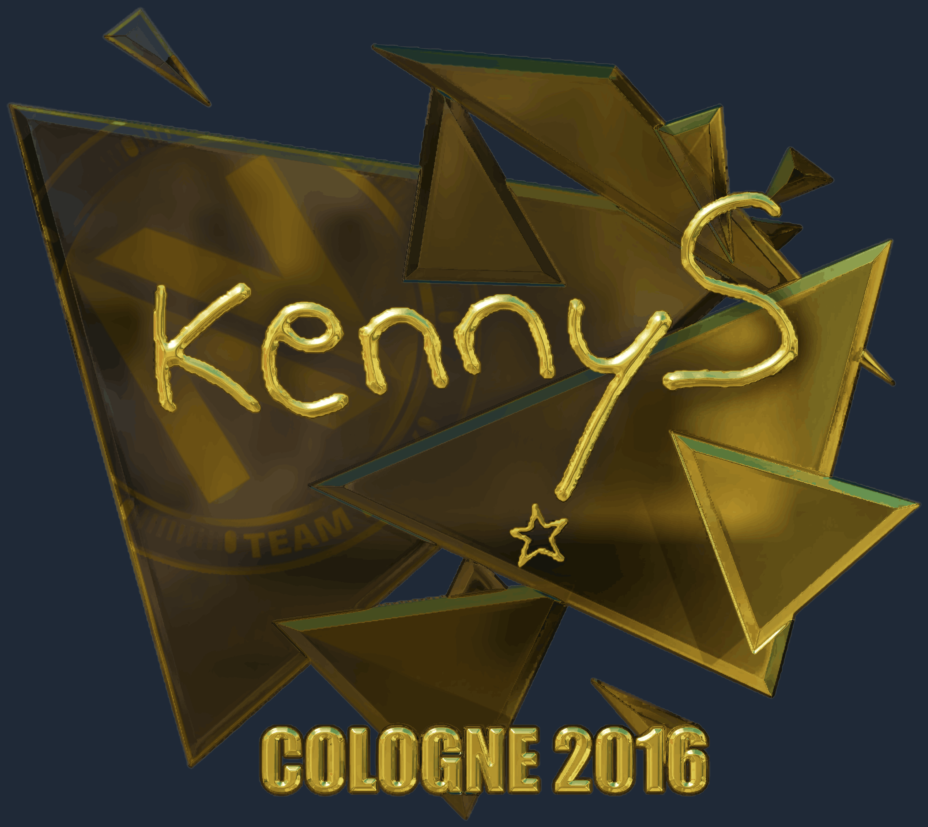 Sticker | kennyS (Gold) | Cologne 2016 Screenshot