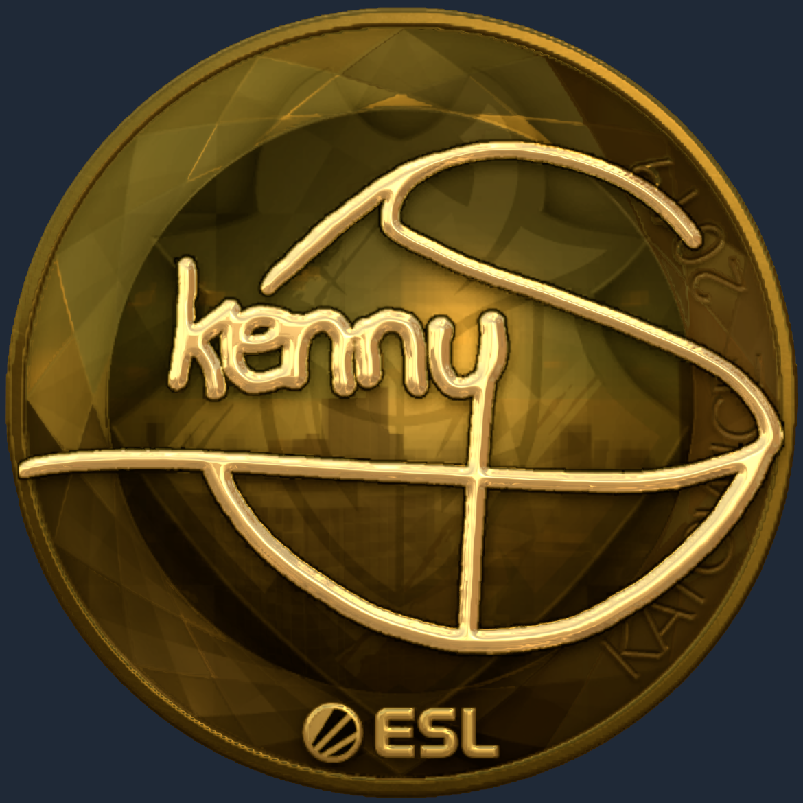 Sticker | kennyS (Gold) | Katowice 2019 Screenshot
