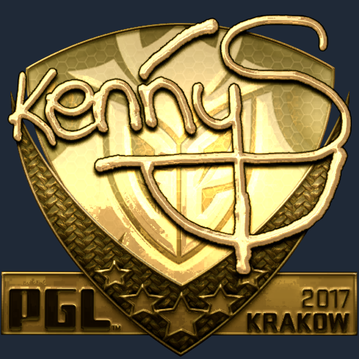 Sticker | kennyS (Gold) | Krakow 2017 Screenshot