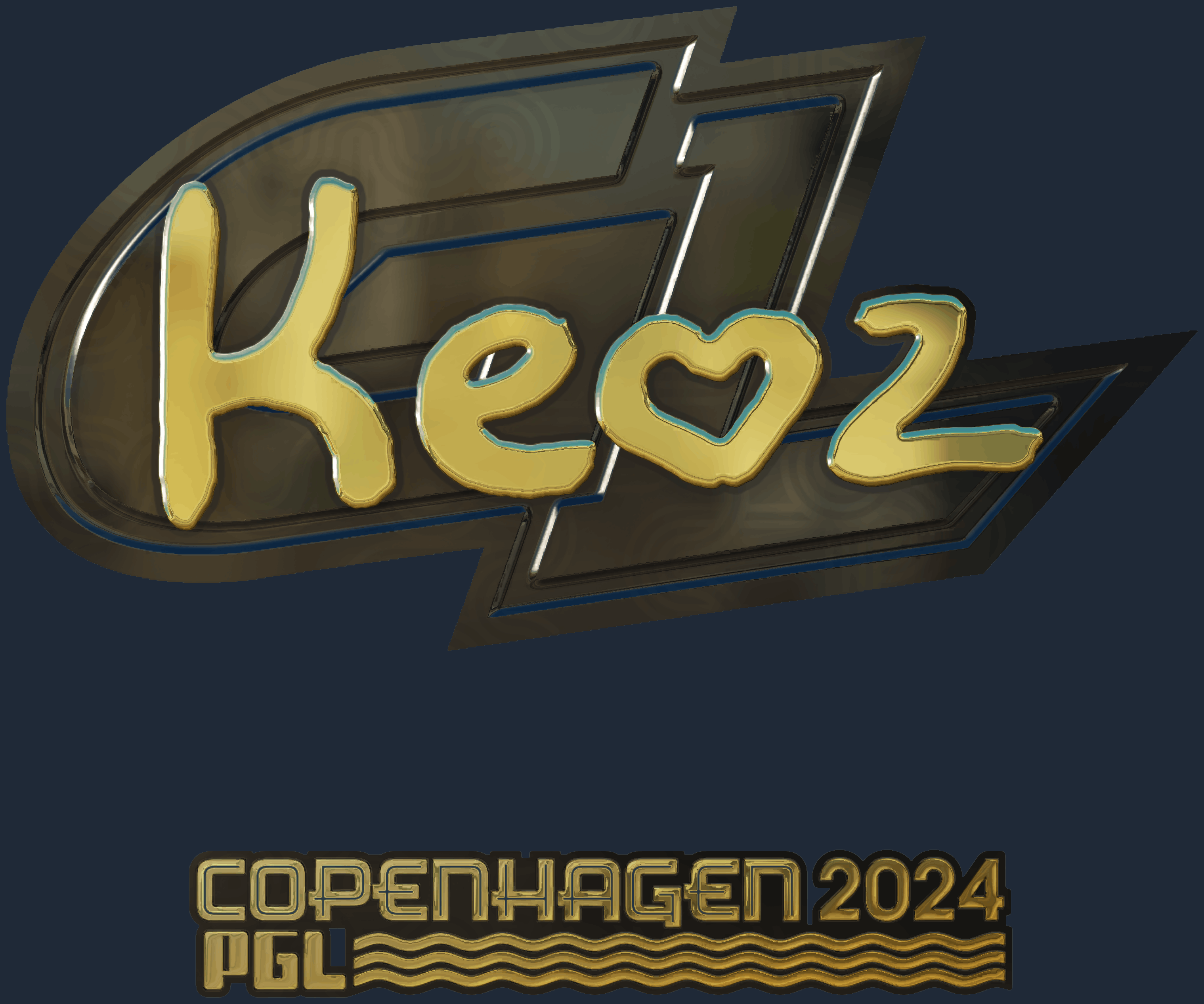 Sticker | Keoz (Gold) | Copenhagen 2024 Screenshot