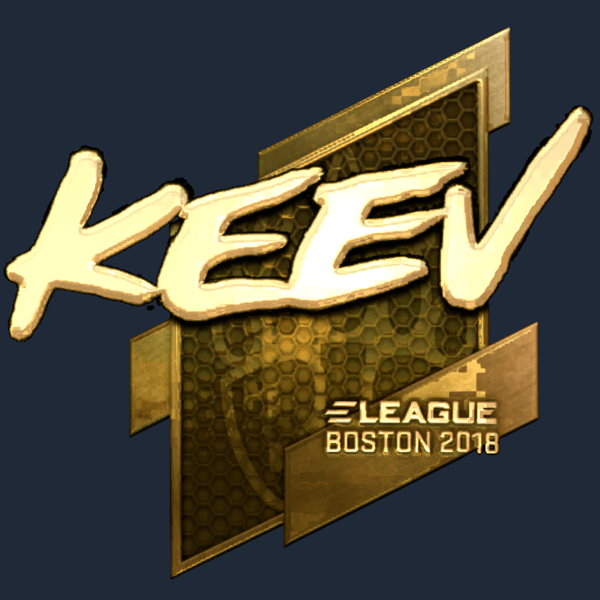 Sticker | keev (Gold) | Boston 2018 Screenshot