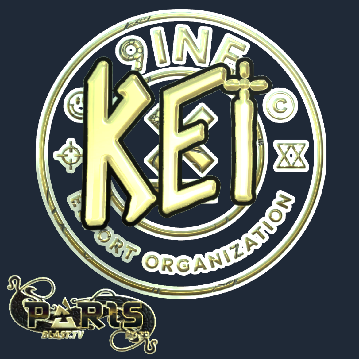 Sticker | KEi (Gold) | Paris 2023 Screenshot