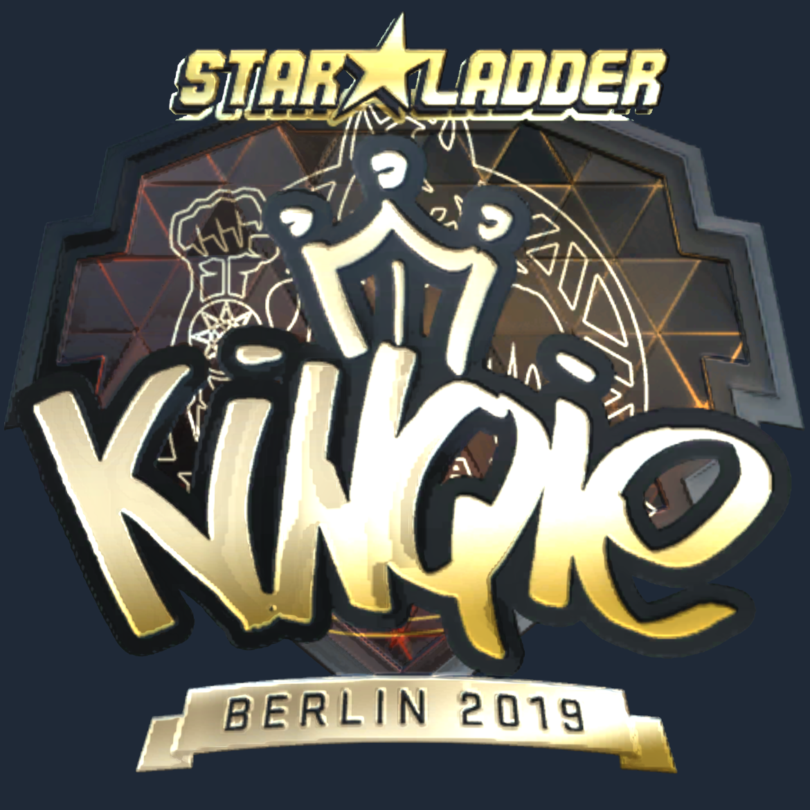 Sticker | kinqie (Gold) | Berlin 2019 Screenshot
