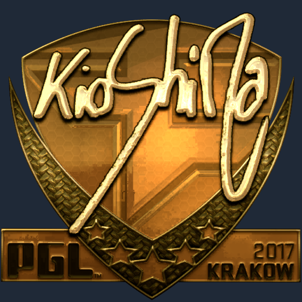 Sticker | kioShiMa (Gold) | Krakow 2017 Screenshot