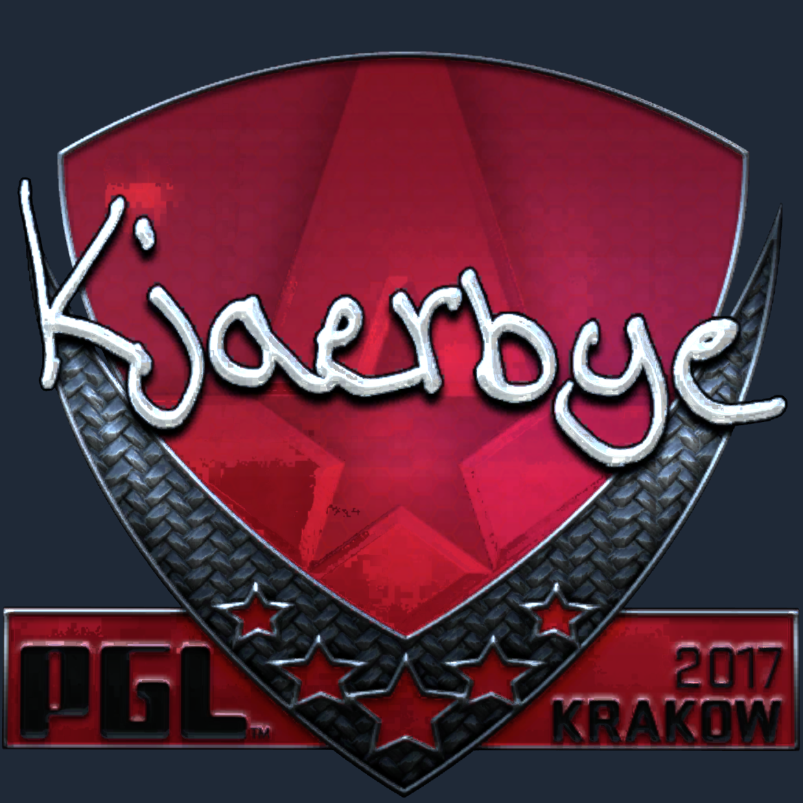 Sticker | Kjaerbye (Foil) | Krakow 2017 Screenshot