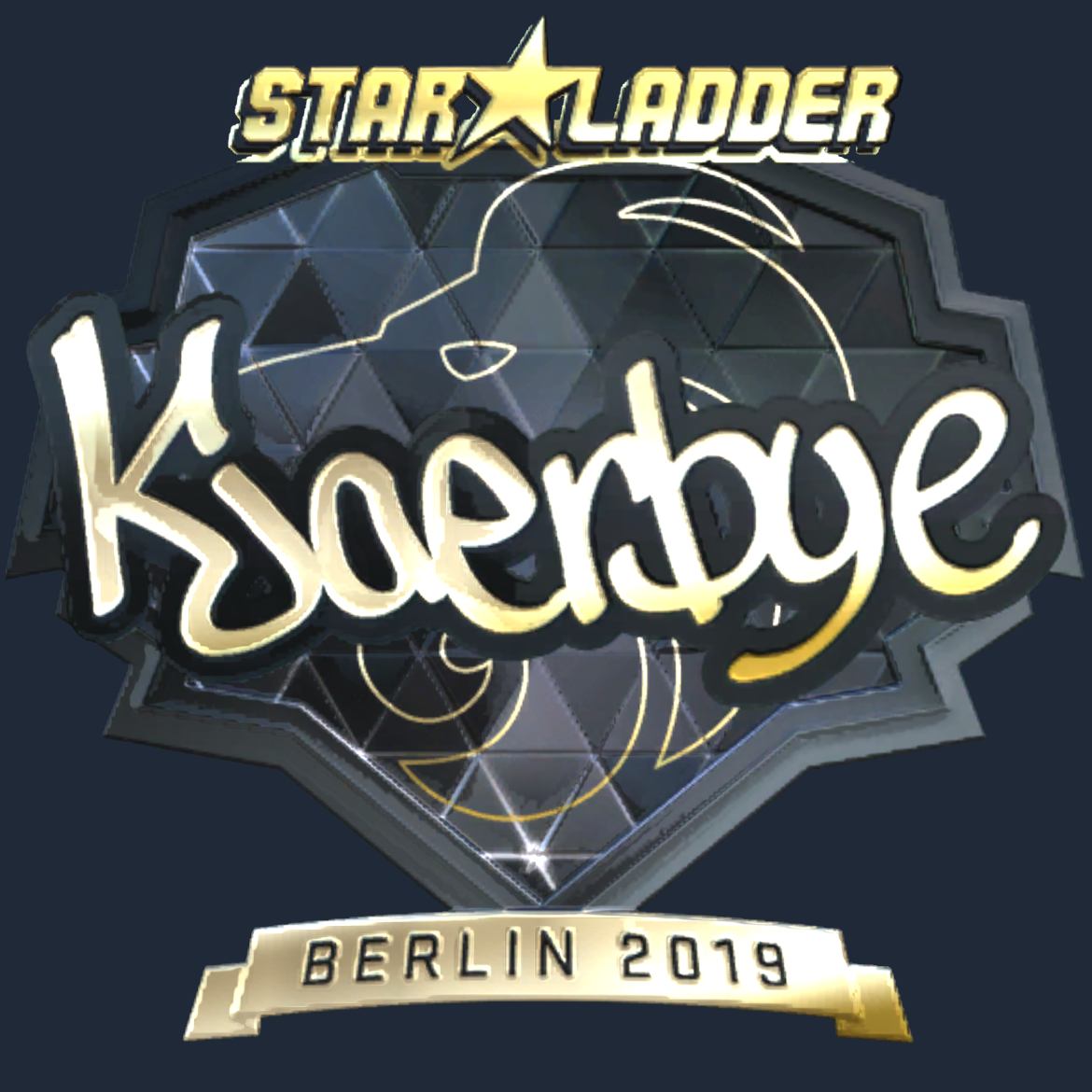 Sticker | Kjaerbye (Gold) | Berlin 2019 Screenshot