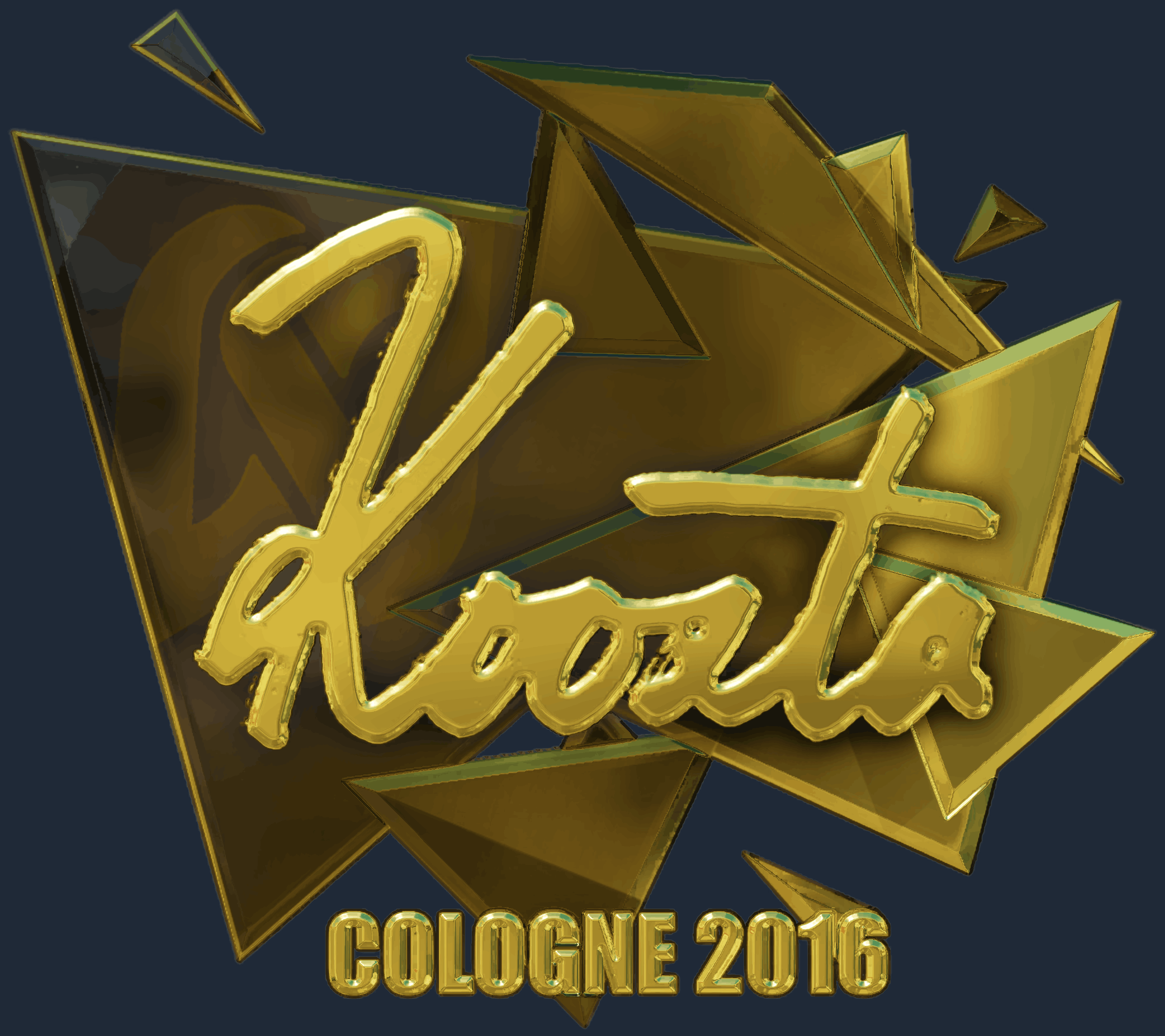 Sticker | koosta (Gold) | Cologne 2016 Screenshot