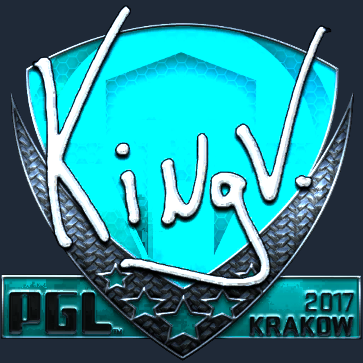 Sticker | kNgV- (Foil) | Krakow 2017 Screenshot