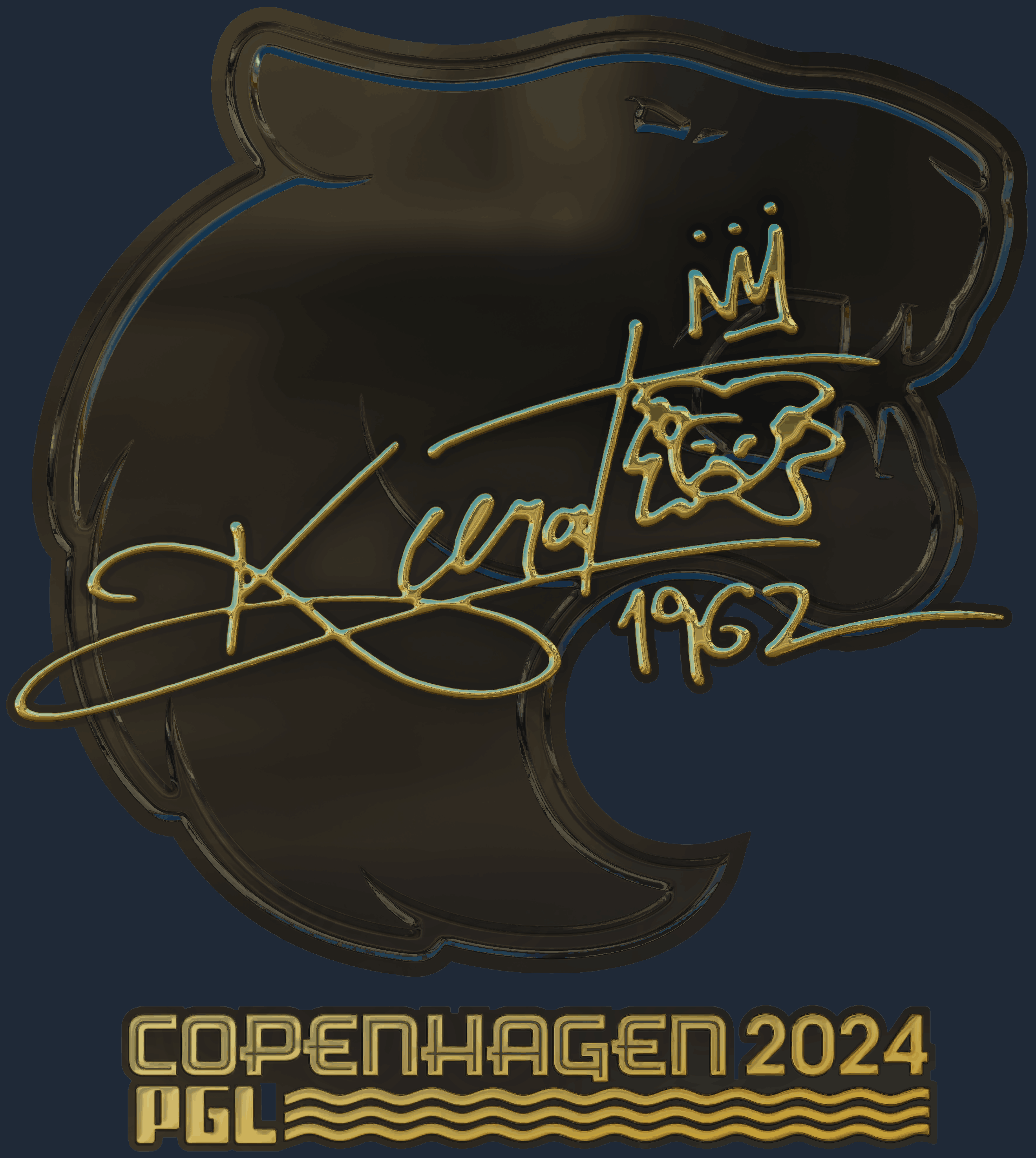 Sticker | KSCERATO (Gold) | Copenhagen 2024 Screenshot
