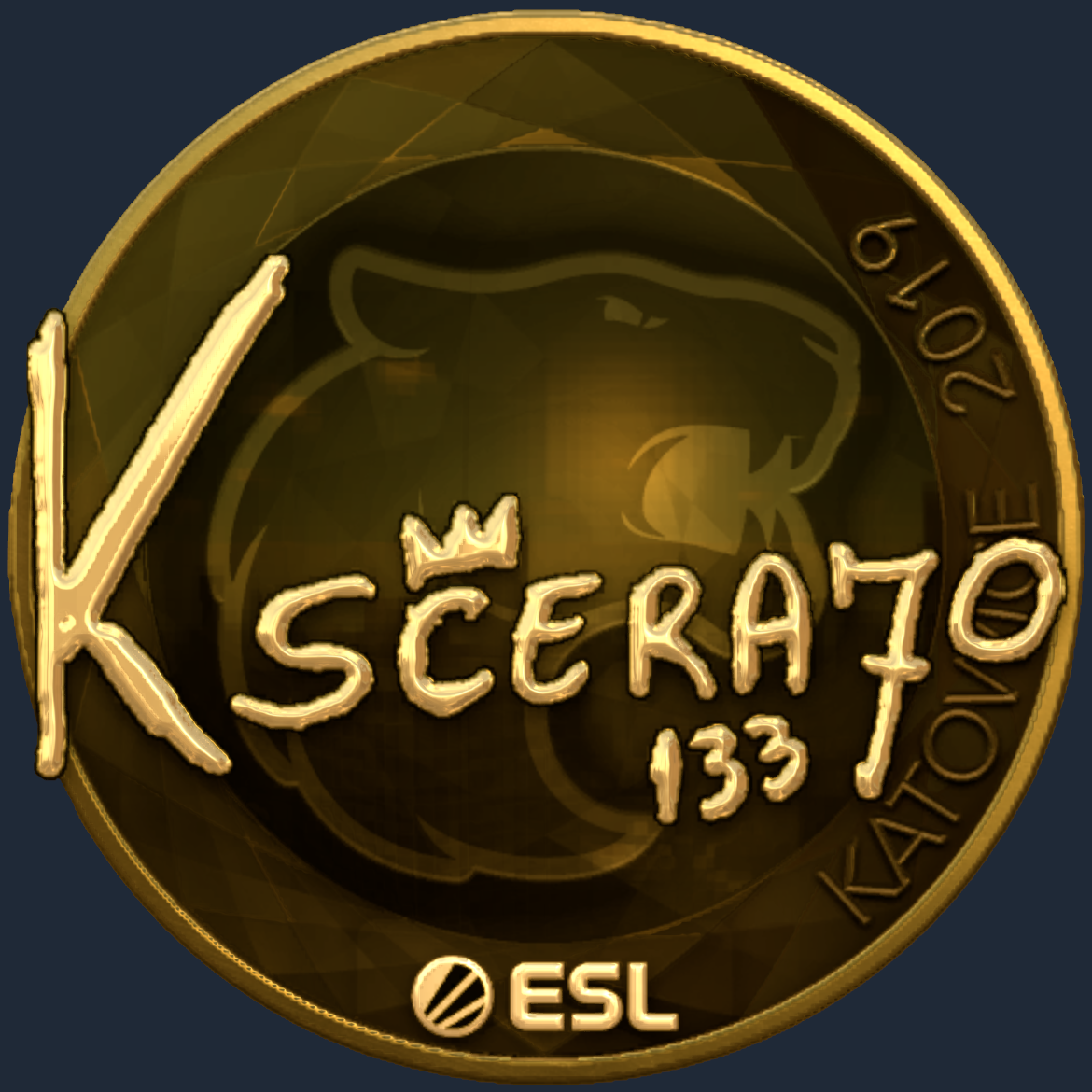 Sticker | KSCERATO (Gold) | Katowice 2019 Screenshot