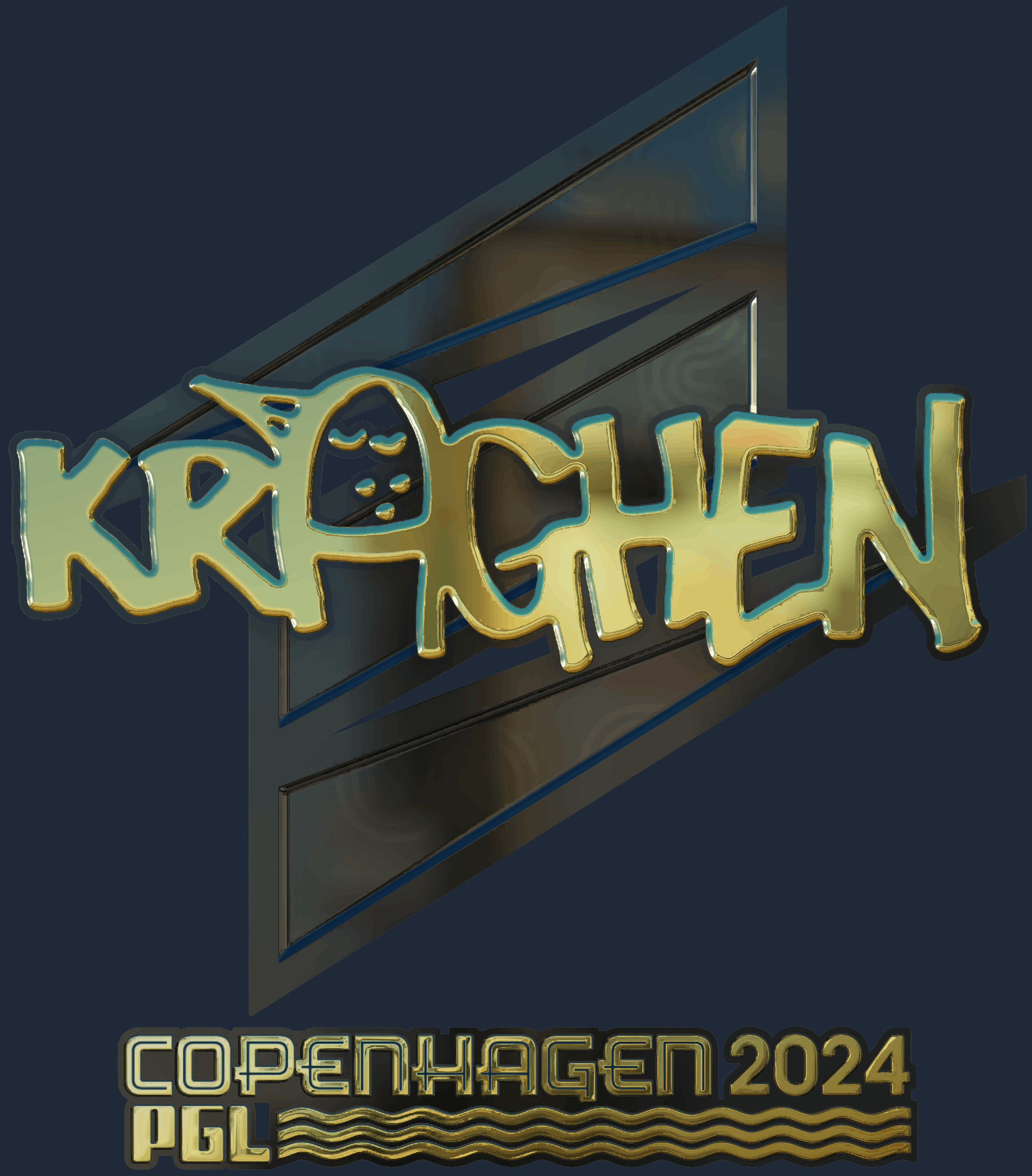 Sticker | kraghen (Gold) | Copenhagen 2024 Screenshot