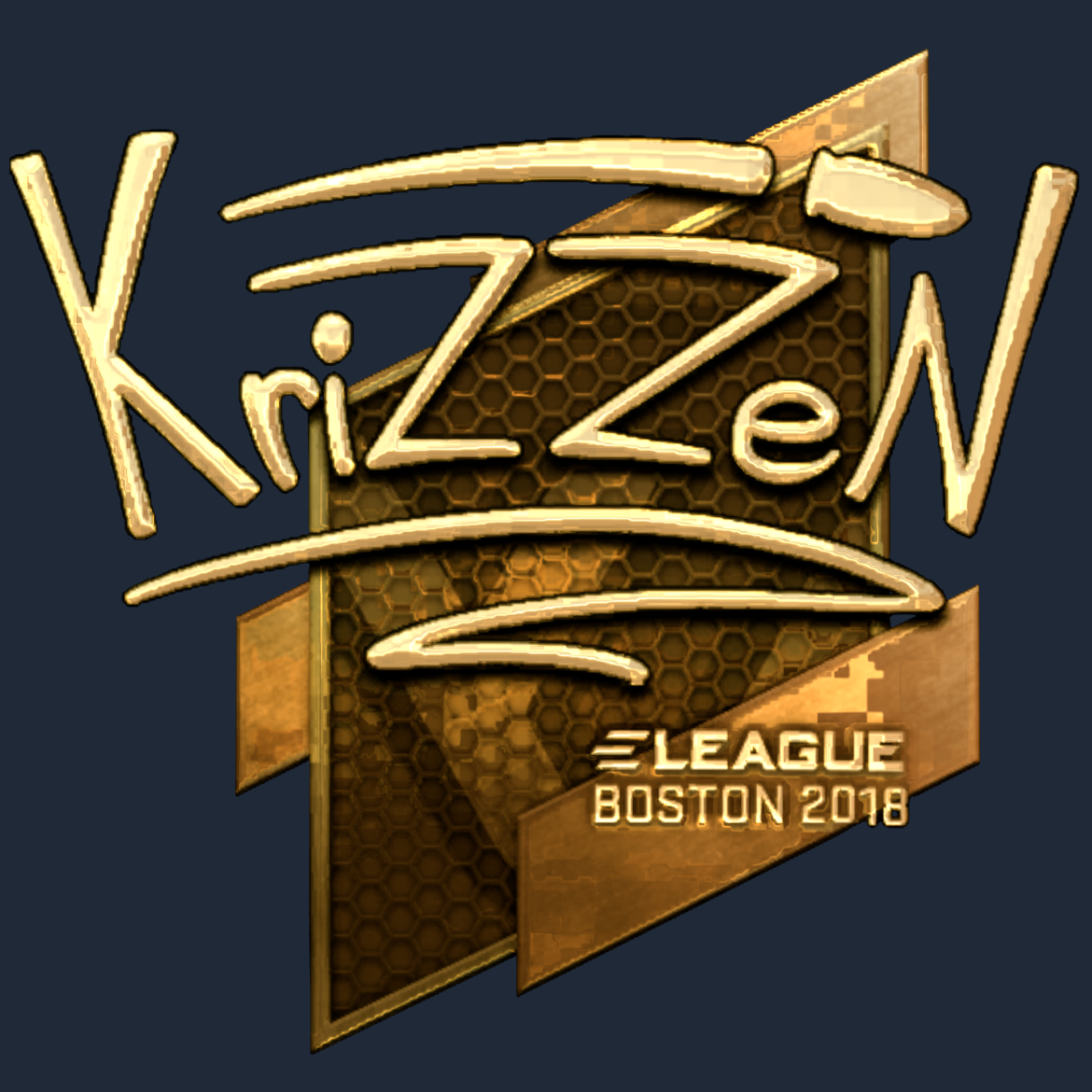 Sticker | KrizzeN (Gold) | Boston 2018 Screenshot