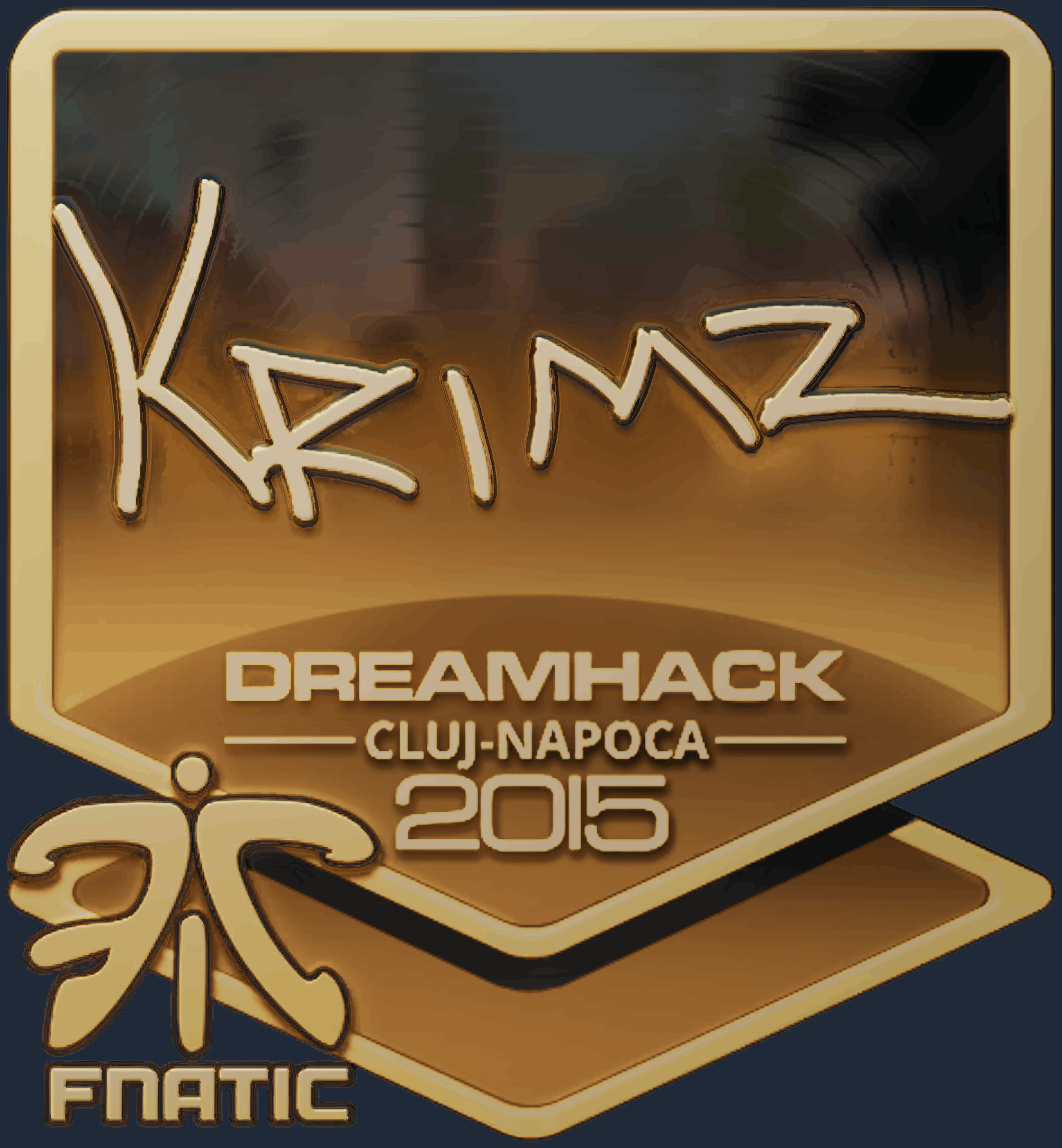 Sticker | KRIMZ (Gold) | Cluj-Napoca 2015 Screenshot