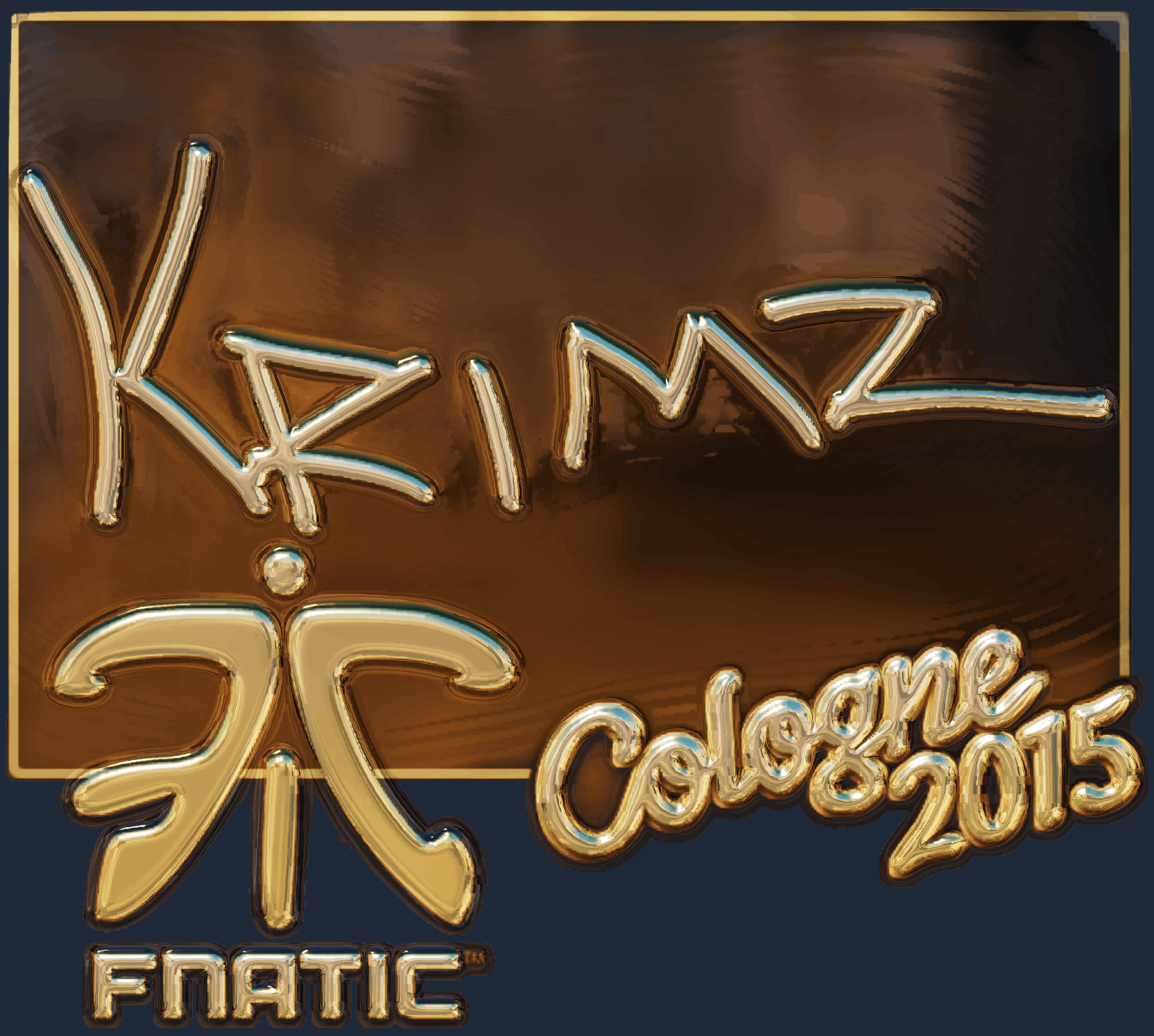 Sticker | KRIMZ (Gold) | Cologne 2015 Screenshot