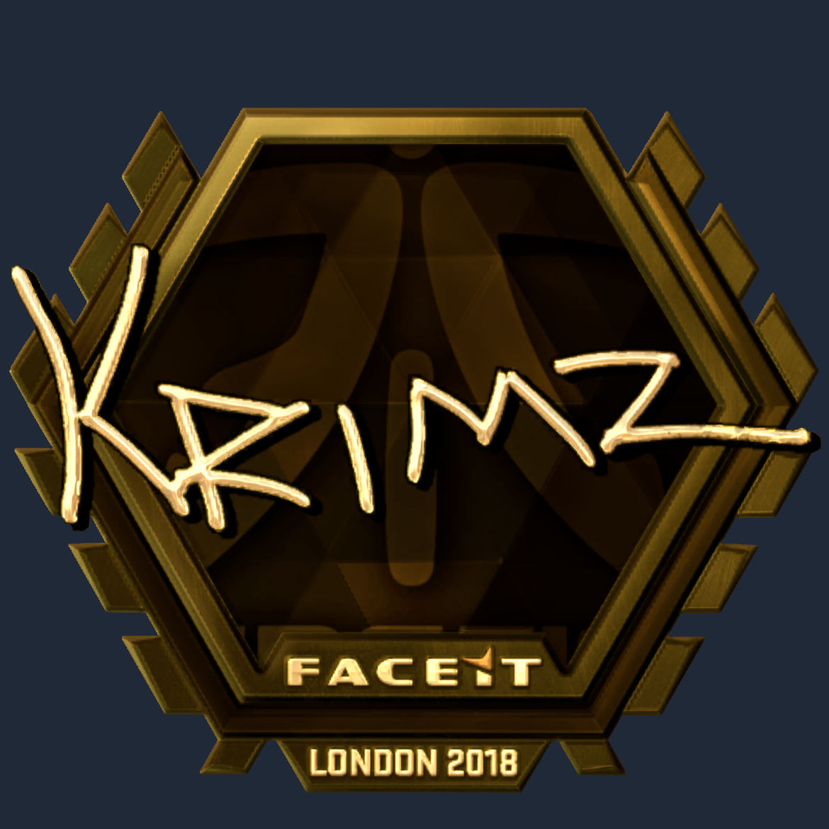Sticker | KRIMZ (Gold) | London 2018 Screenshot