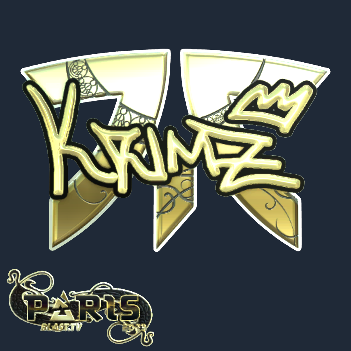 Sticker | KRIMZ (Gold) | Paris 2023 Screenshot