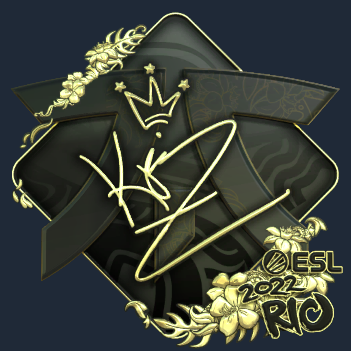Sticker | KRIMZ (Gold) | Rio 2022 Screenshot